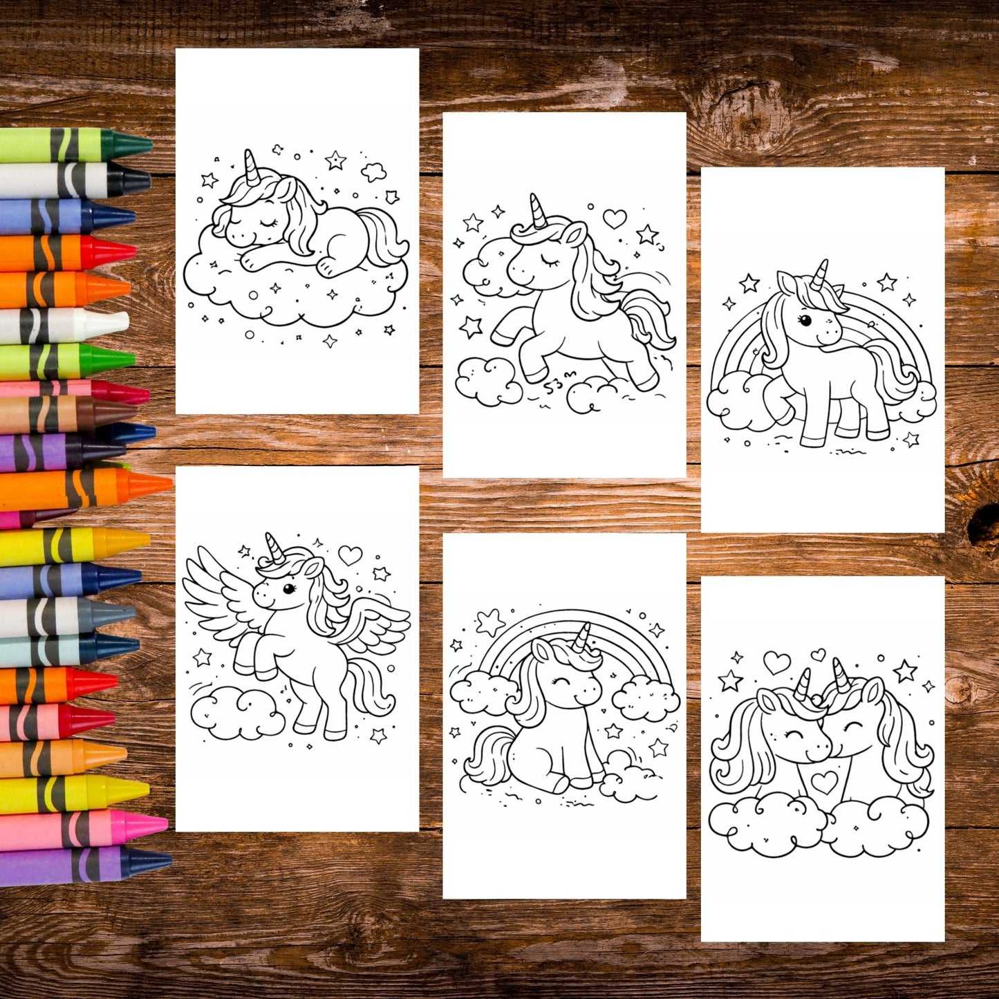 Sticker Coloring Sheets