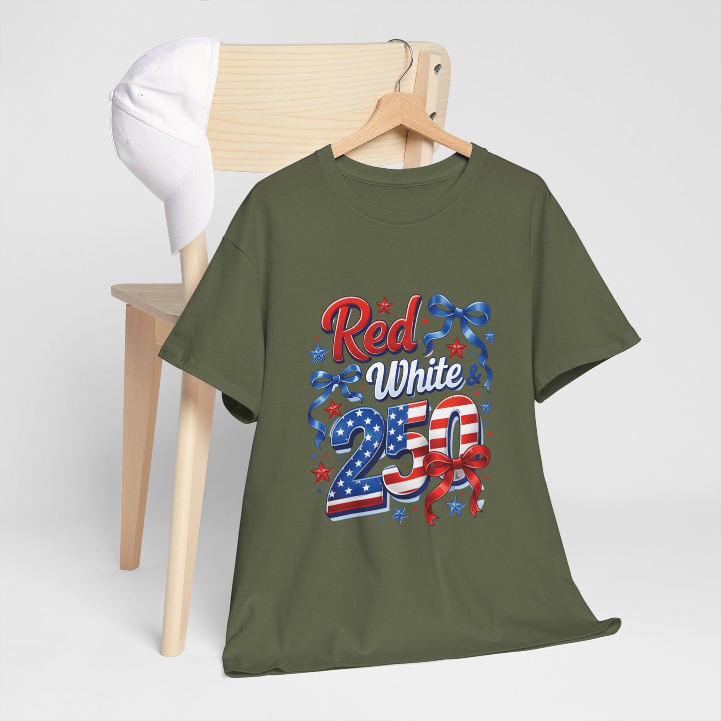 Red White & Blue Patriotic T-Shirt — Fourth of July USA Flag Tee