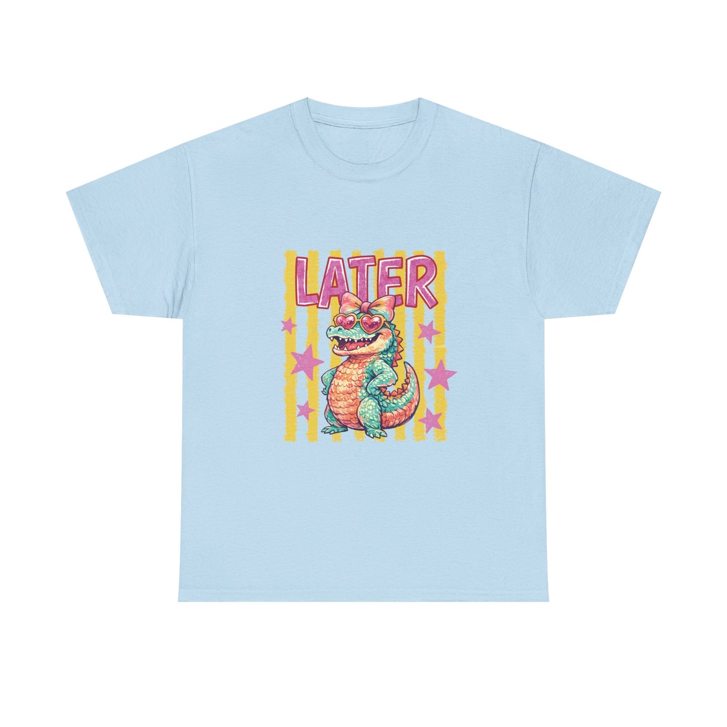 Later Gator T‑Shirt — Retro Colorful Cartoon Gator Graphic Tee