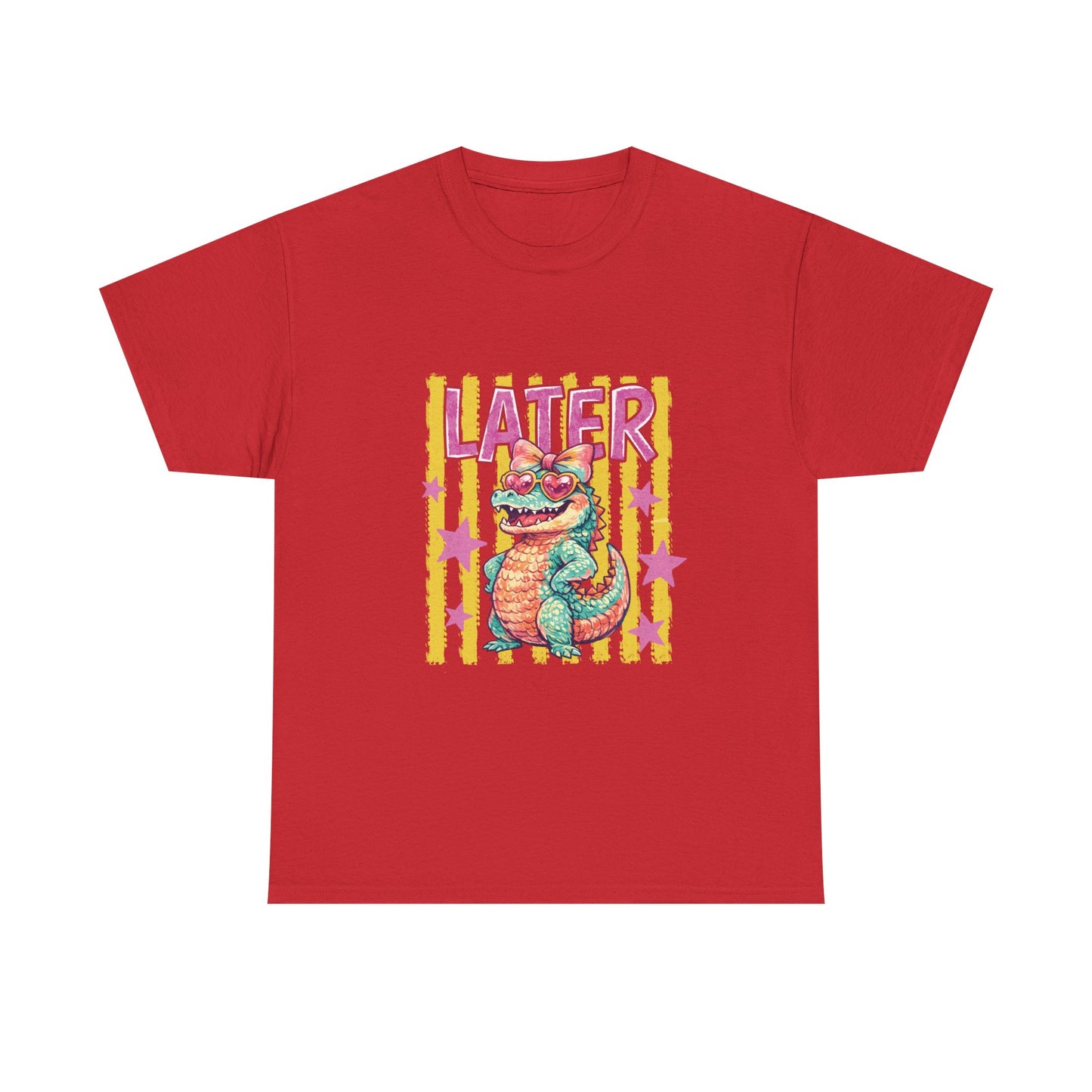 Later Gator T‑Shirt — Retro Colorful Cartoon Gator Graphic Tee
