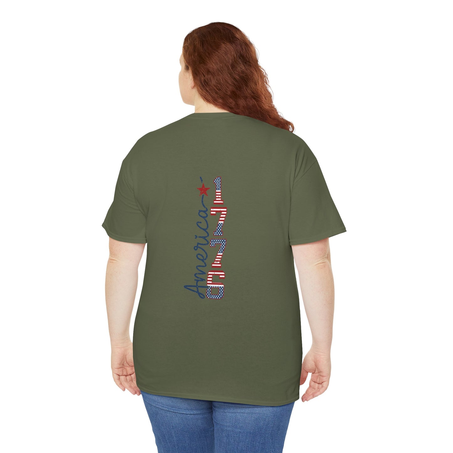 1976 Seventeen 'Land of the Free' Patriotic T‑Shirt