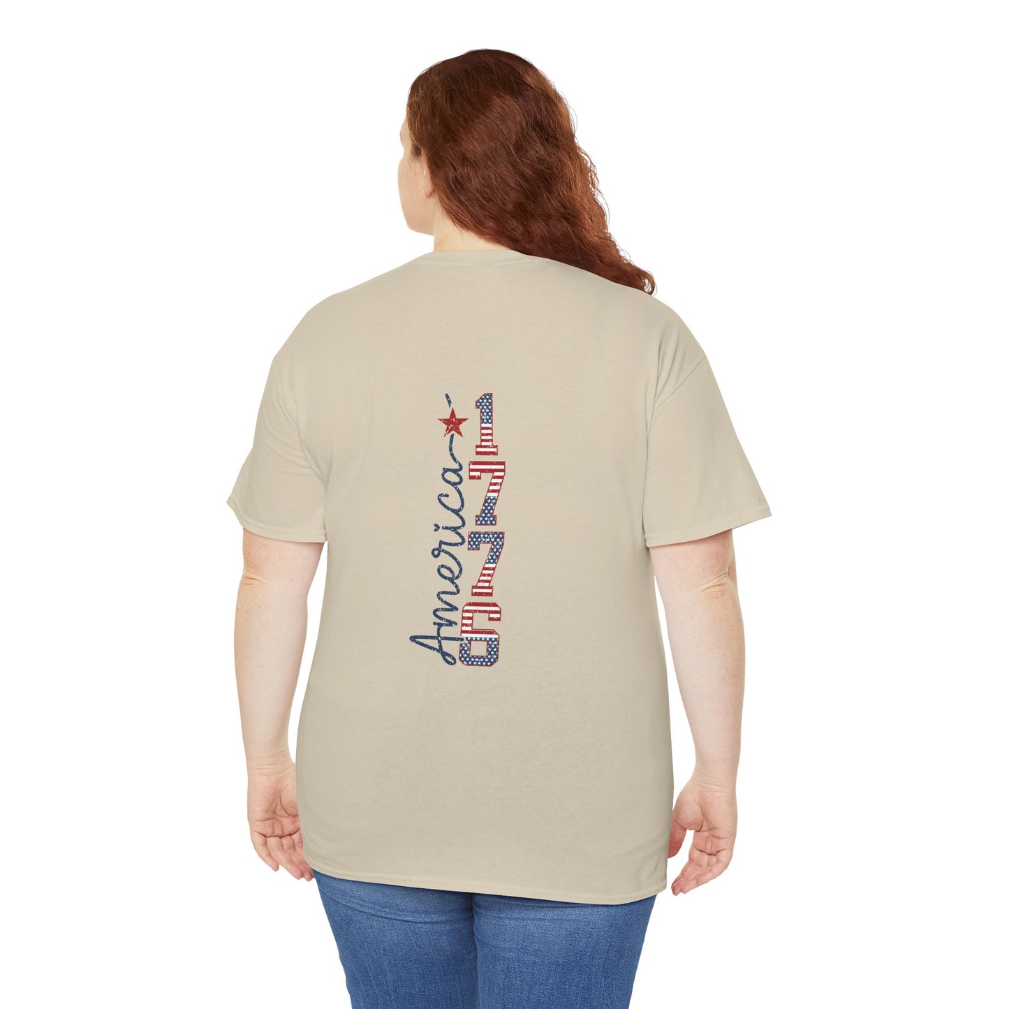 1976 Seventeen 'Land of the Free' Patriotic T‑Shirt