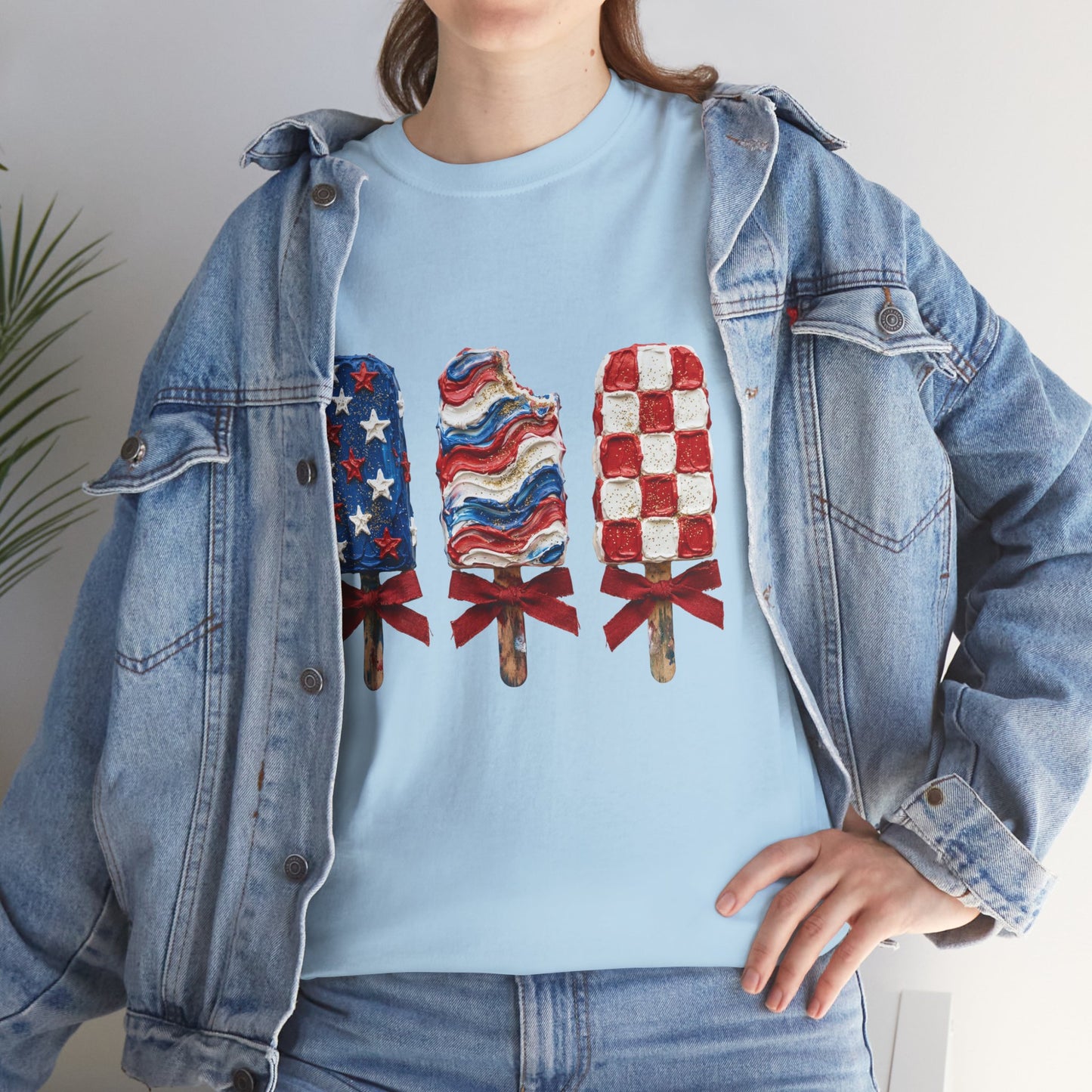 Patriotic Popsicle Tee — American Flag Ice Cream 4th of July T-Shirt