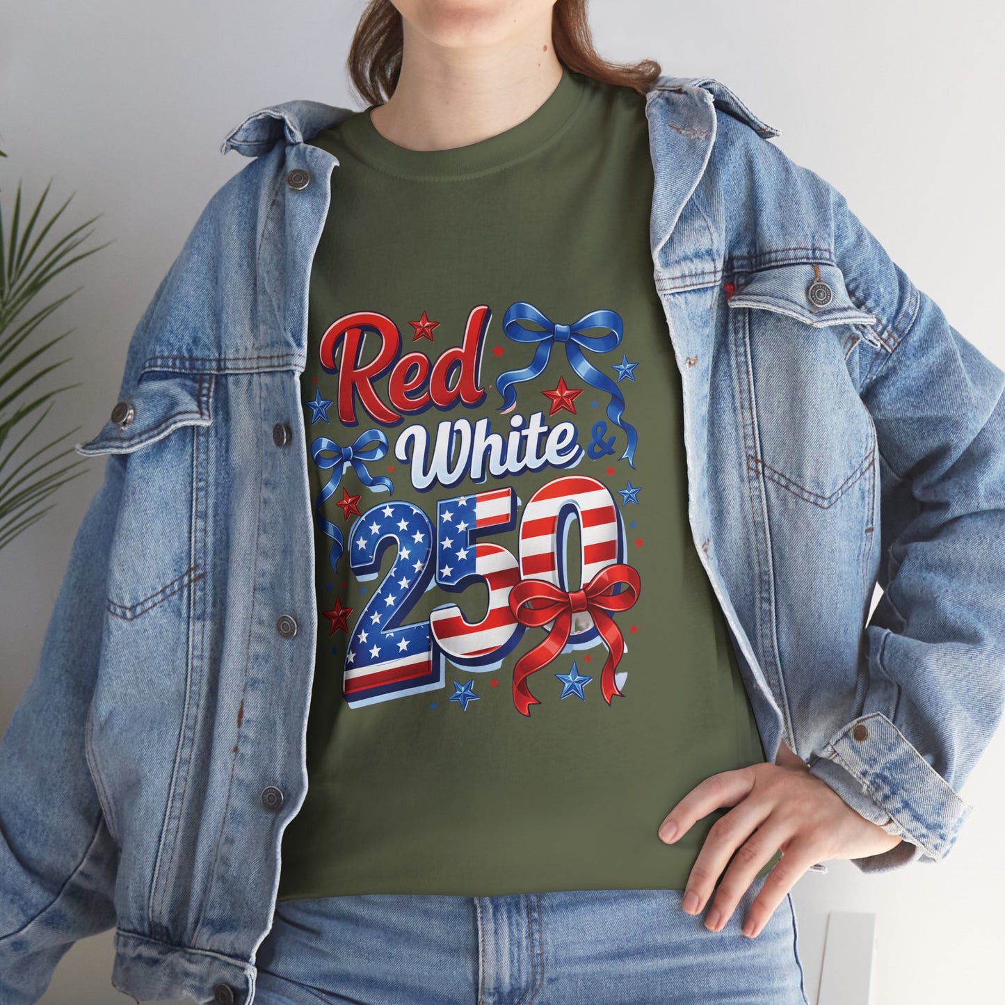 Red White & Blue Patriotic T-Shirt — Fourth of July USA Flag Tee