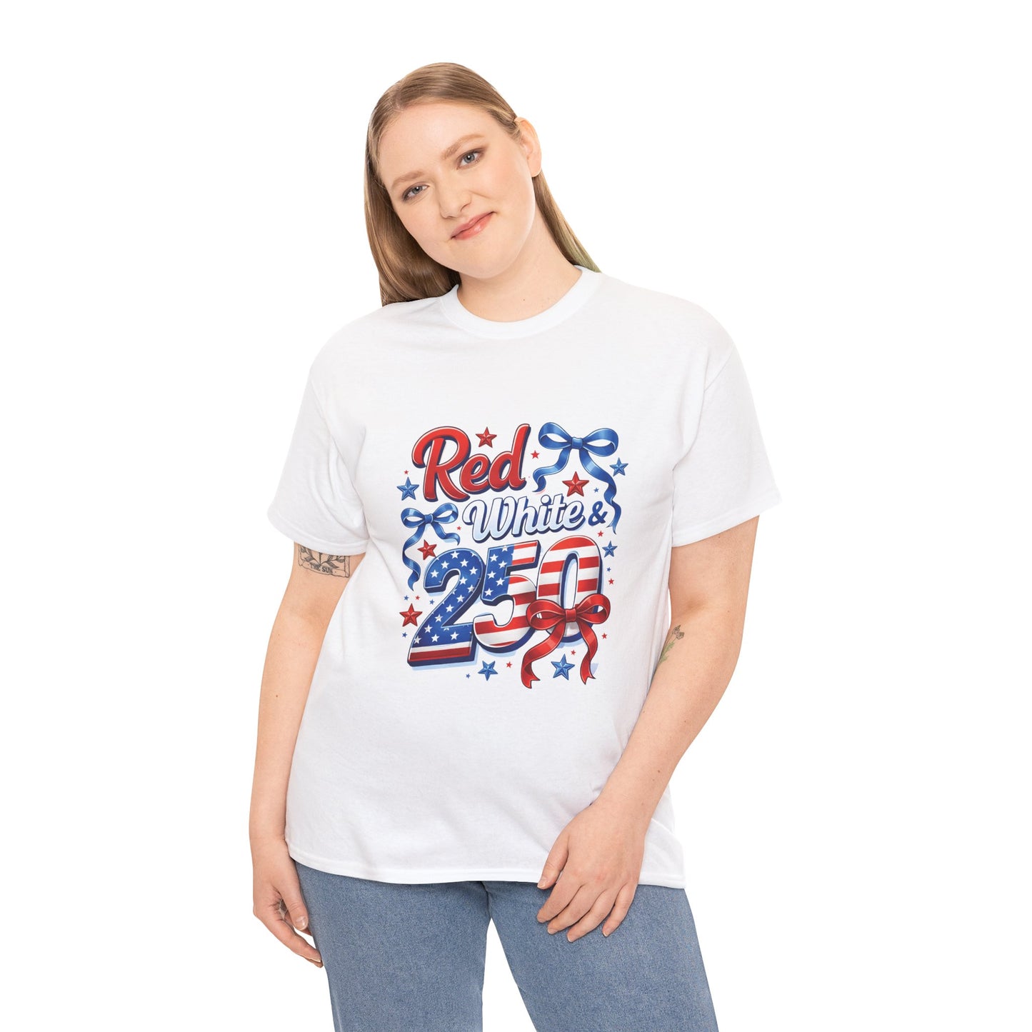 Red White & Blue Patriotic T-Shirt — Fourth of July USA Flag Tee