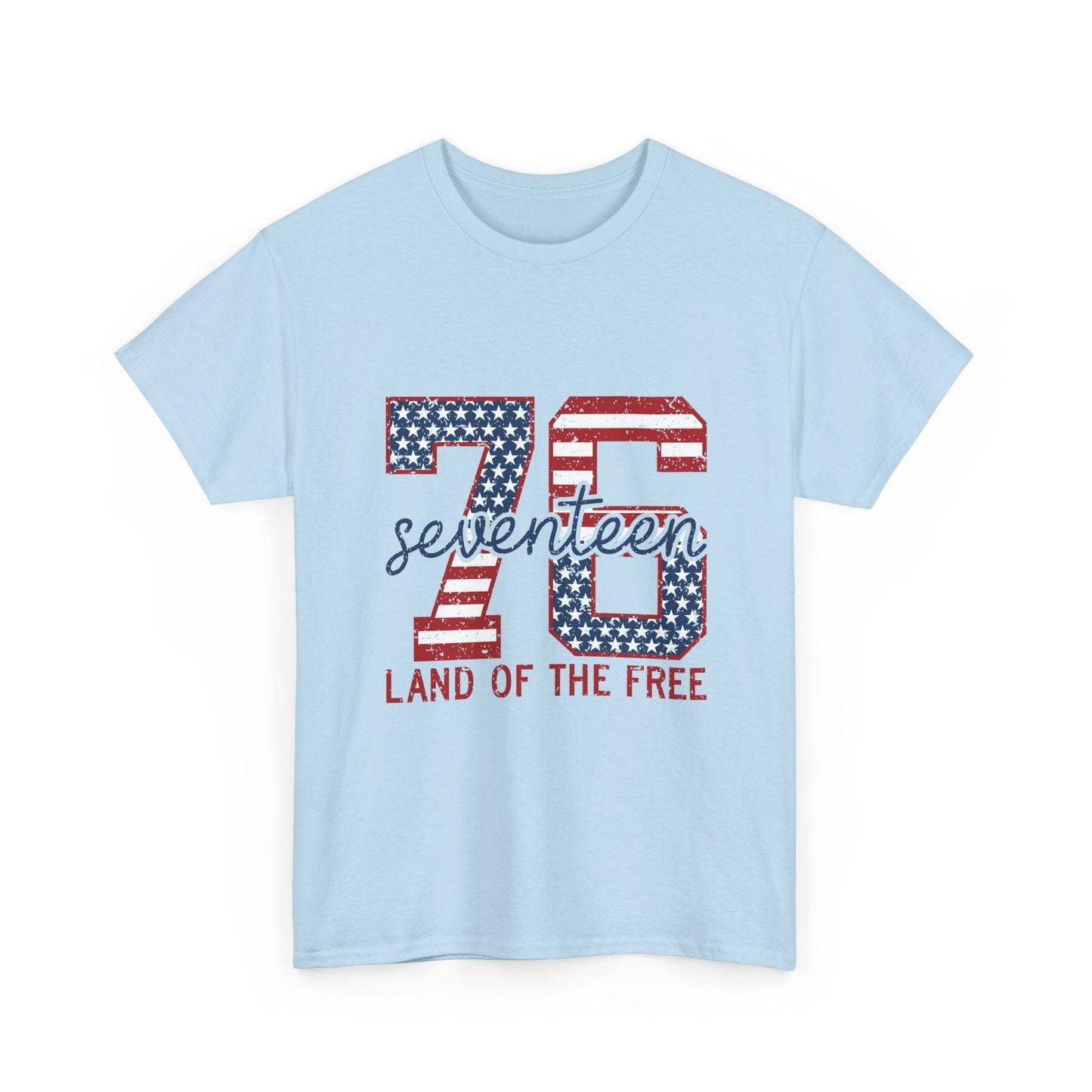 1976 Seventeen 'Land of the Free' Patriotic T‑Shirt