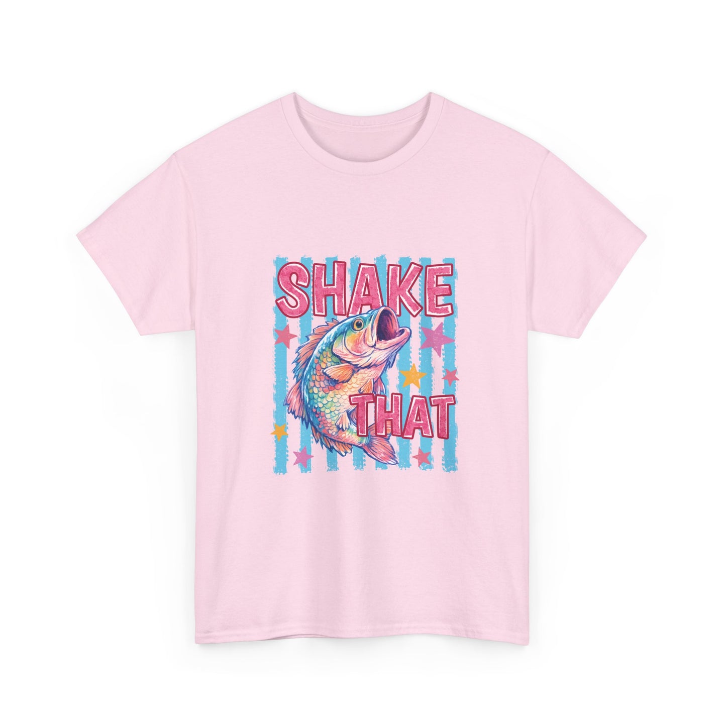 Shake That Trout T-Shirt — Retro Neon Fishing Tee