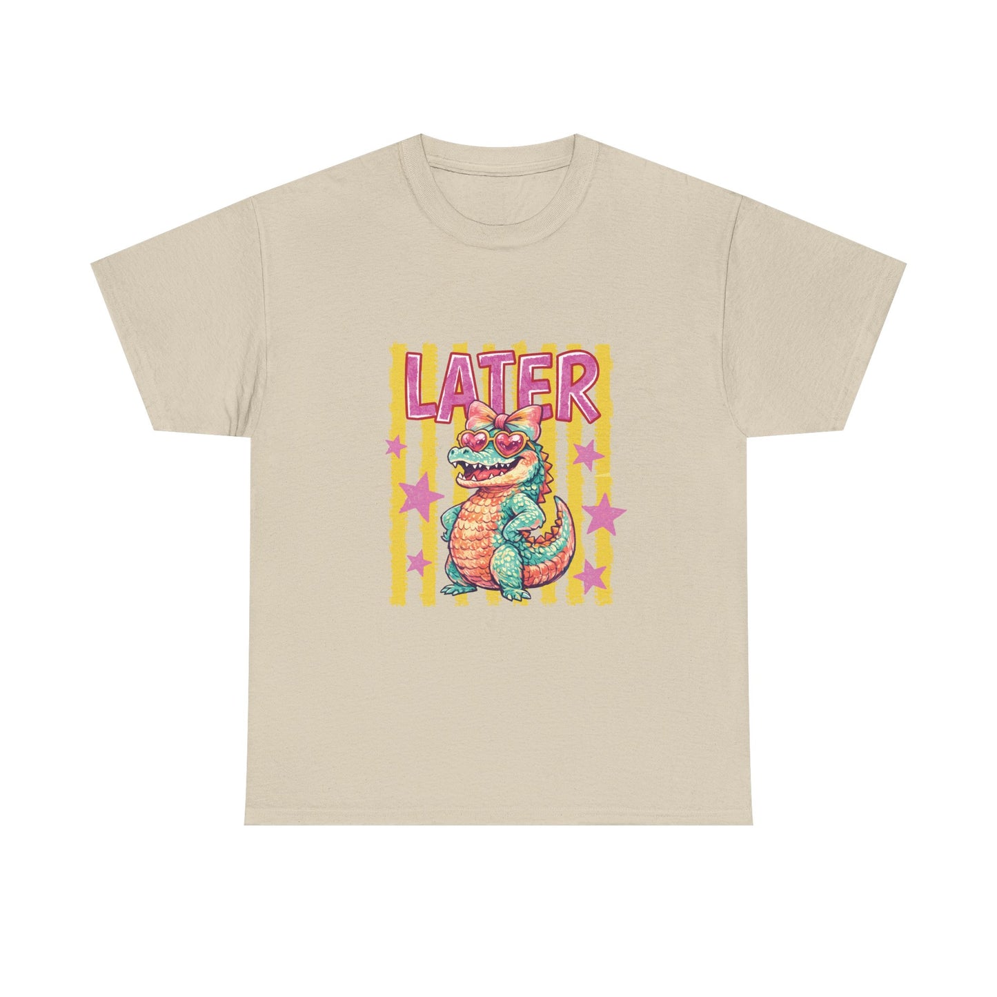 Later Gator T‑Shirt — Retro Colorful Cartoon Gator Graphic Tee