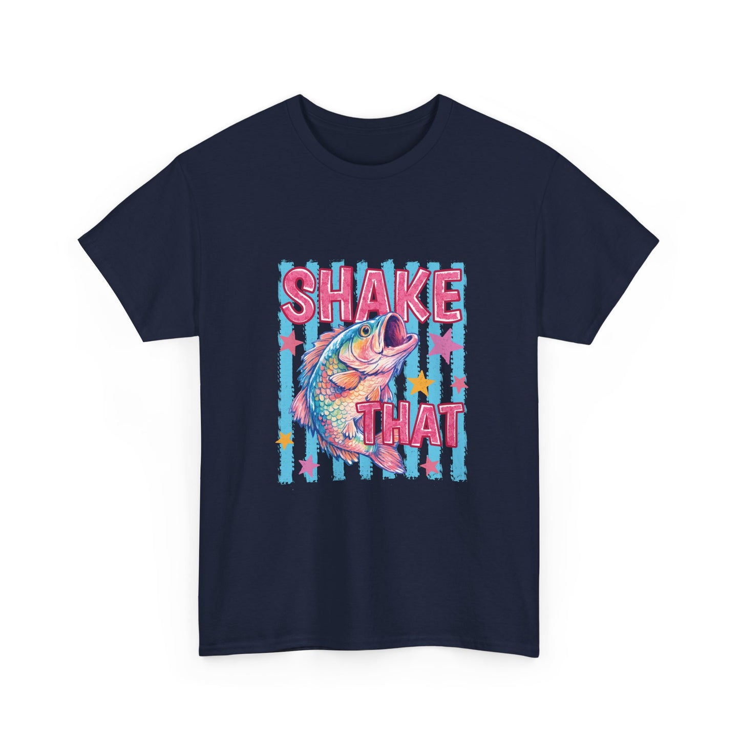 Shake That Trout T-Shirt — Retro Neon Fishing Tee
