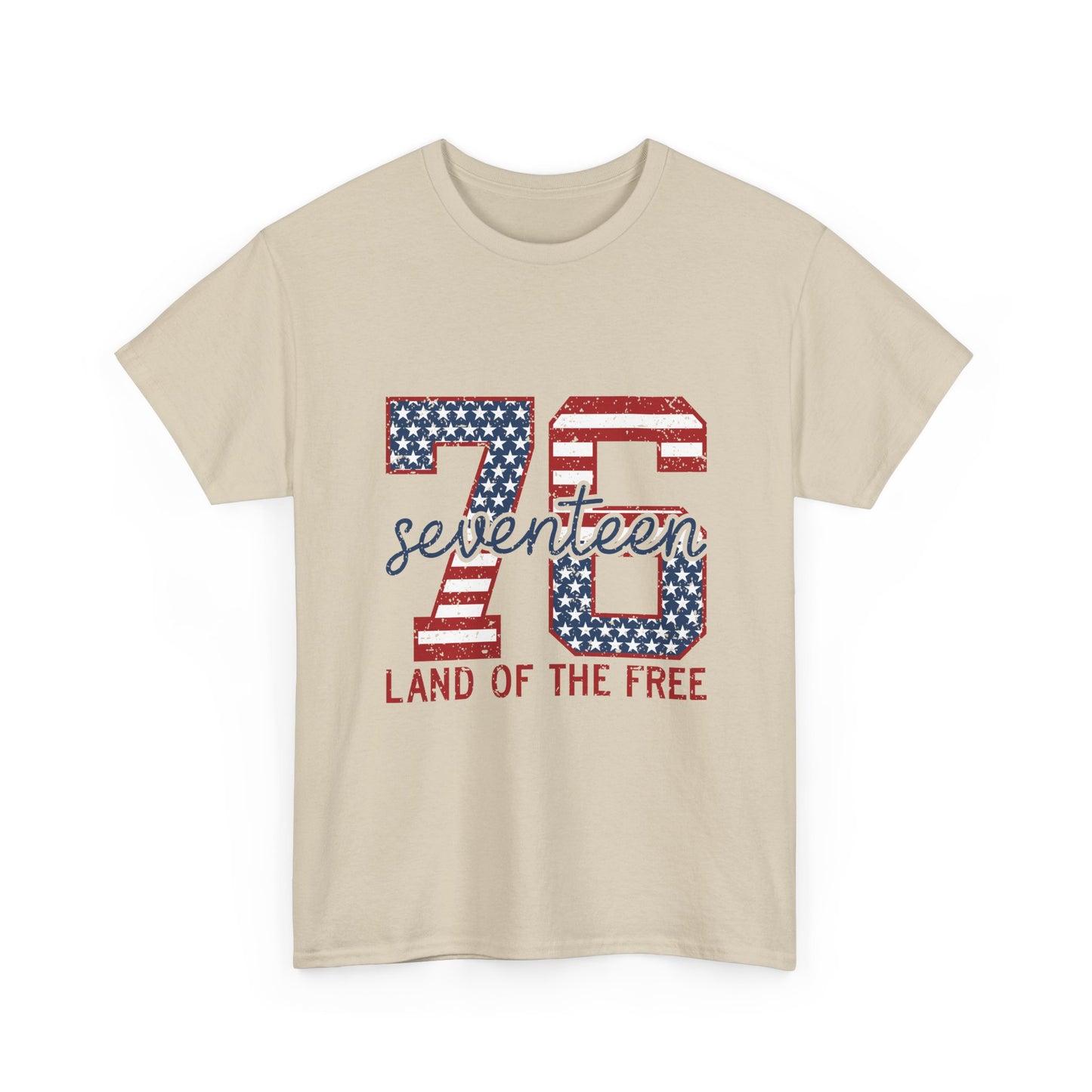 1976 Seventeen 'Land of the Free' Patriotic T‑Shirt