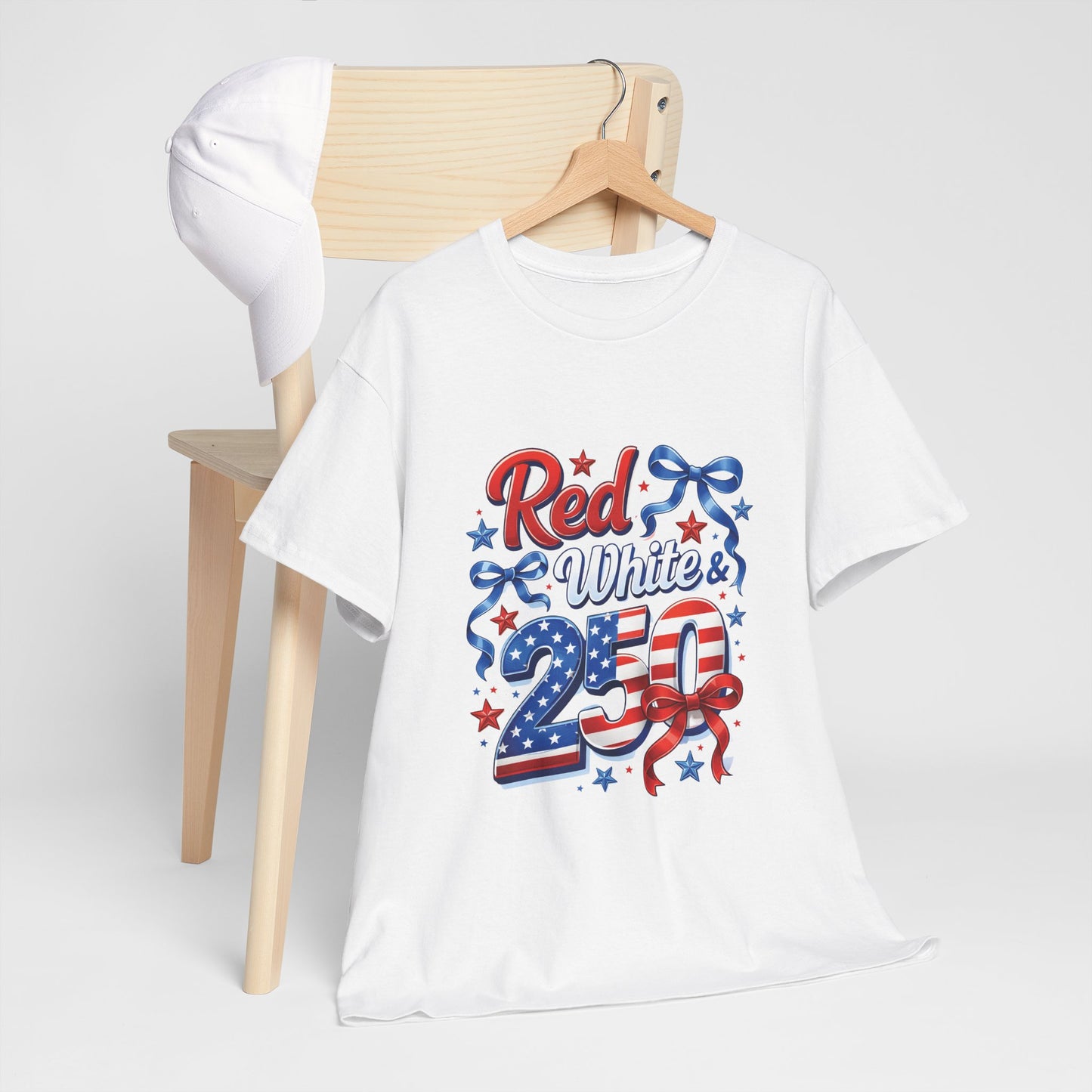 Red White & Blue Patriotic T-Shirt — Fourth of July USA Flag Tee