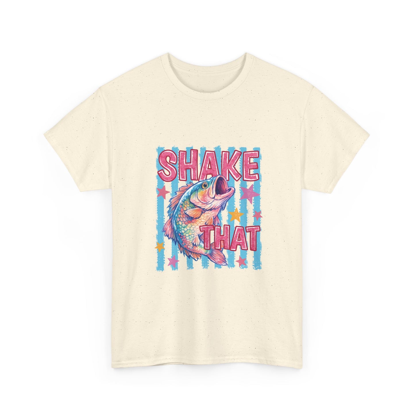 Shake That Trout T-Shirt — Retro Neon Fishing Tee