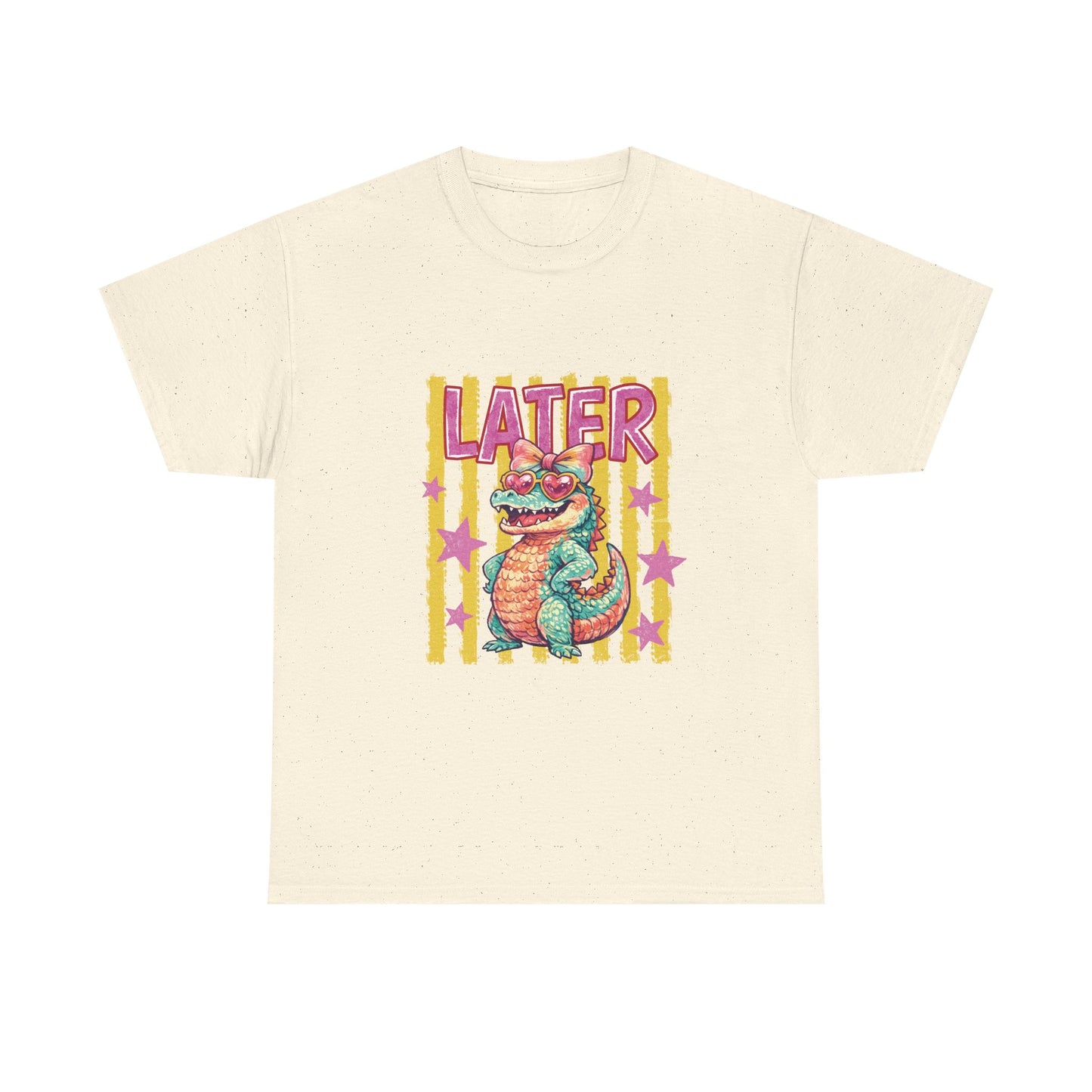 Later Gator T‑Shirt — Retro Colorful Cartoon Gator Graphic Tee