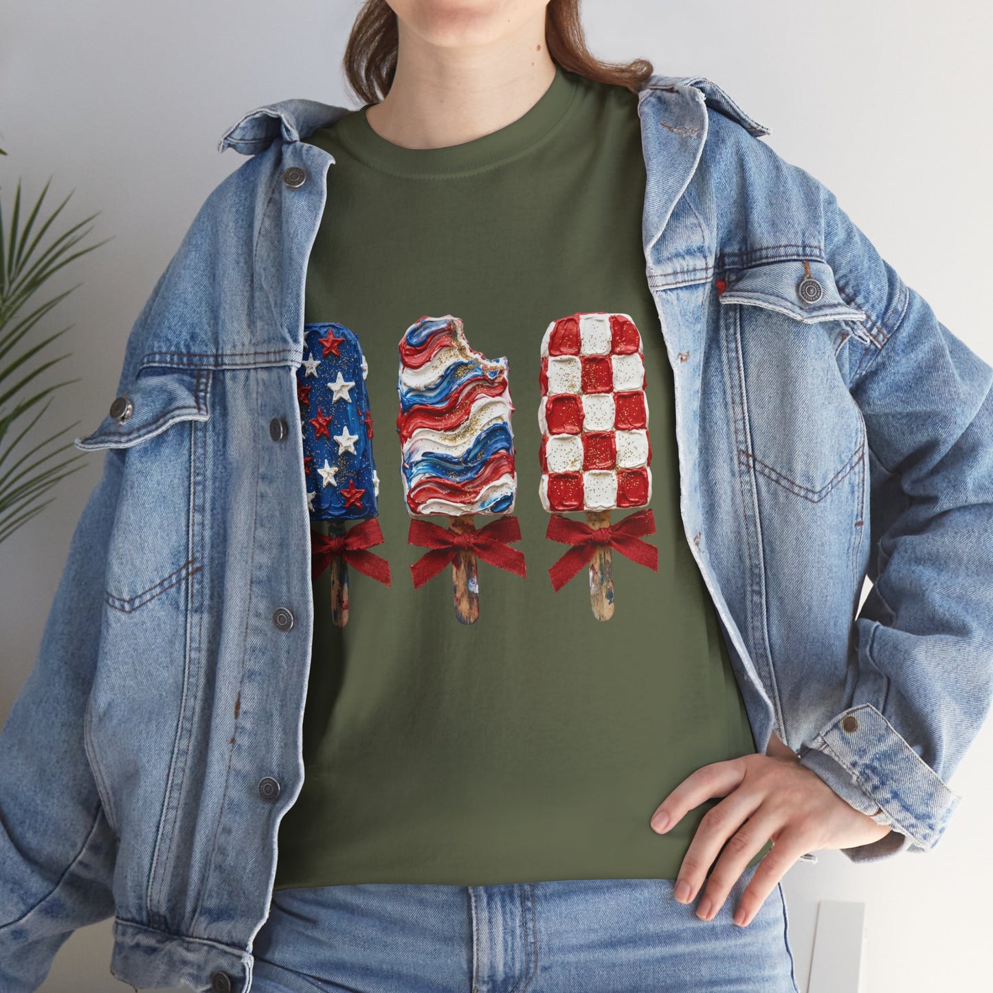 Patriotic Popsicle Tee — American Flag Ice Cream 4th of July T-Shirt