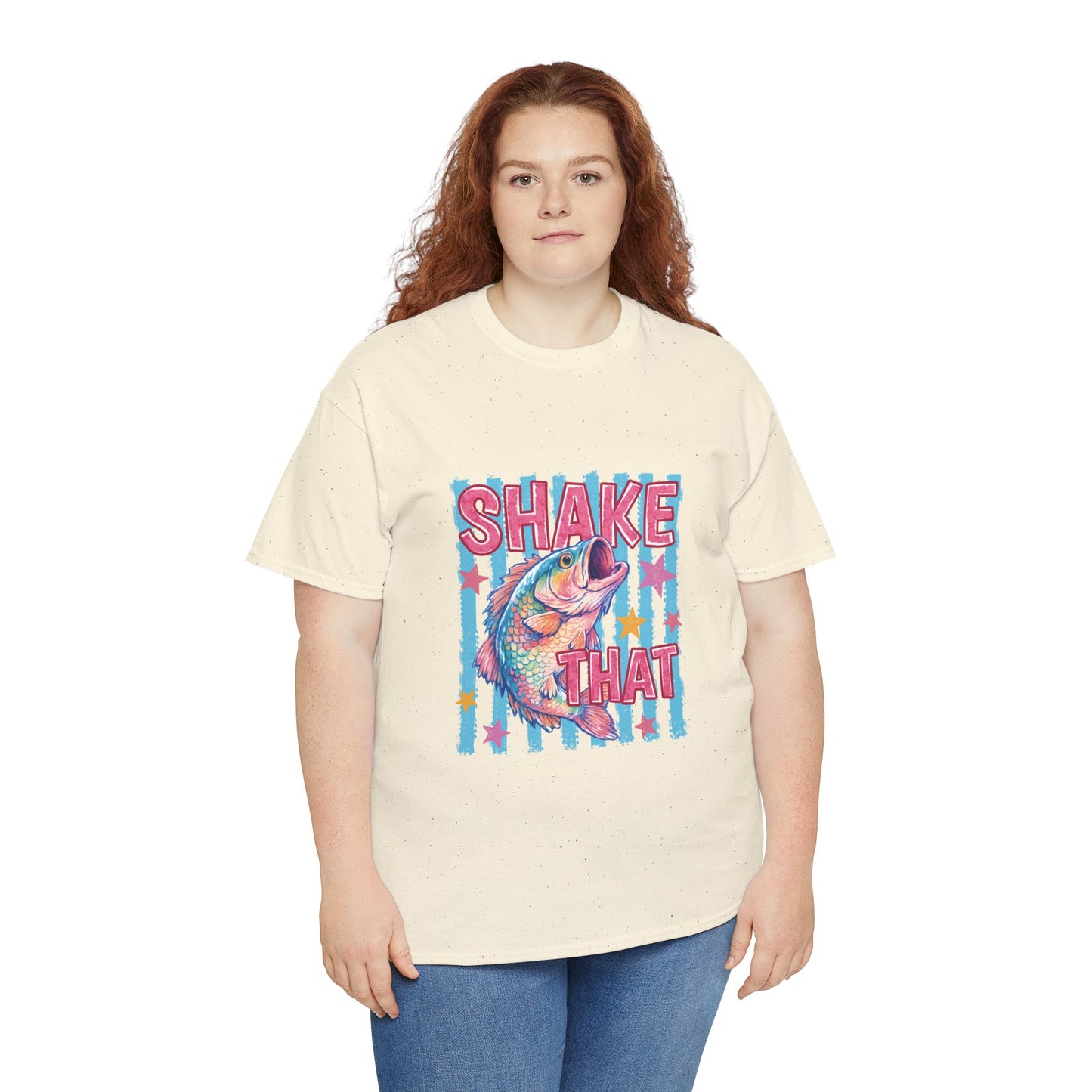 Shake That Trout T-Shirt — Retro Neon Fishing Tee