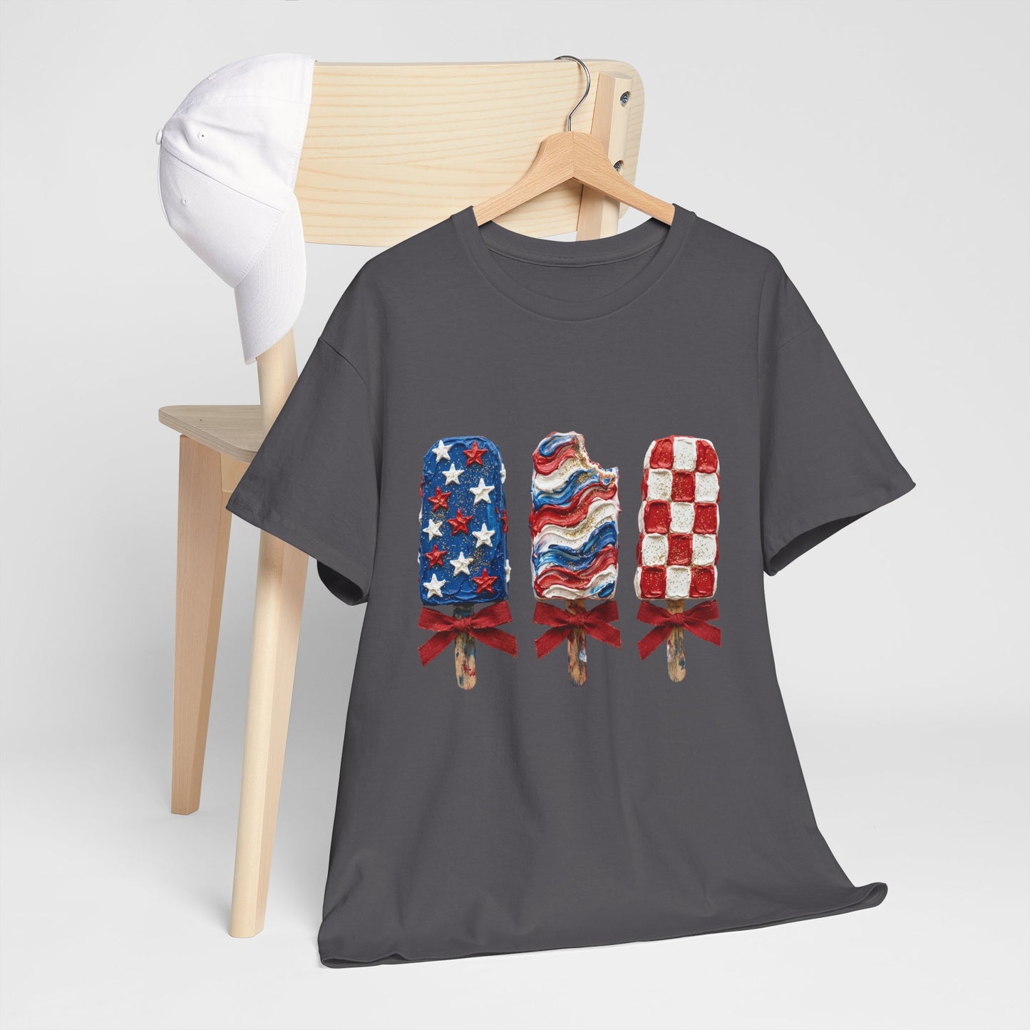 Patriotic Popsicle Tee — American Flag Ice Cream 4th of July T-Shirt