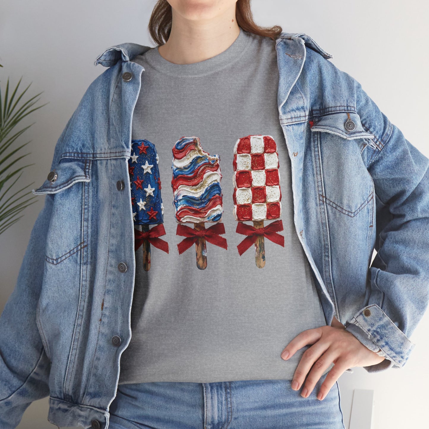 Patriotic Popsicle Tee — American Flag Ice Cream 4th of July T-Shirt