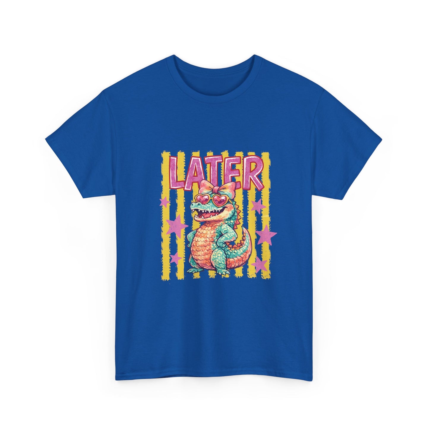Later Gator T‑Shirt — Retro Colorful Cartoon Gator Graphic Tee