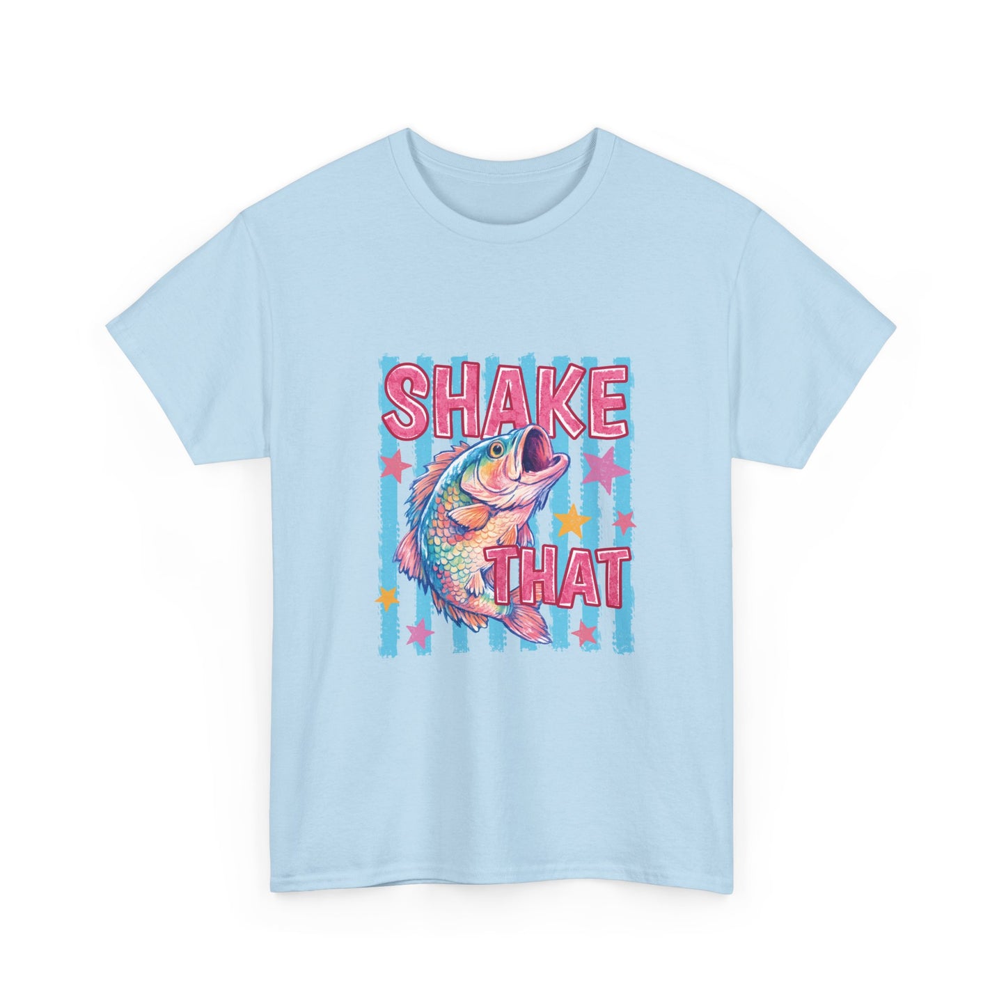 Shake That Trout T-Shirt — Retro Neon Fishing Tee