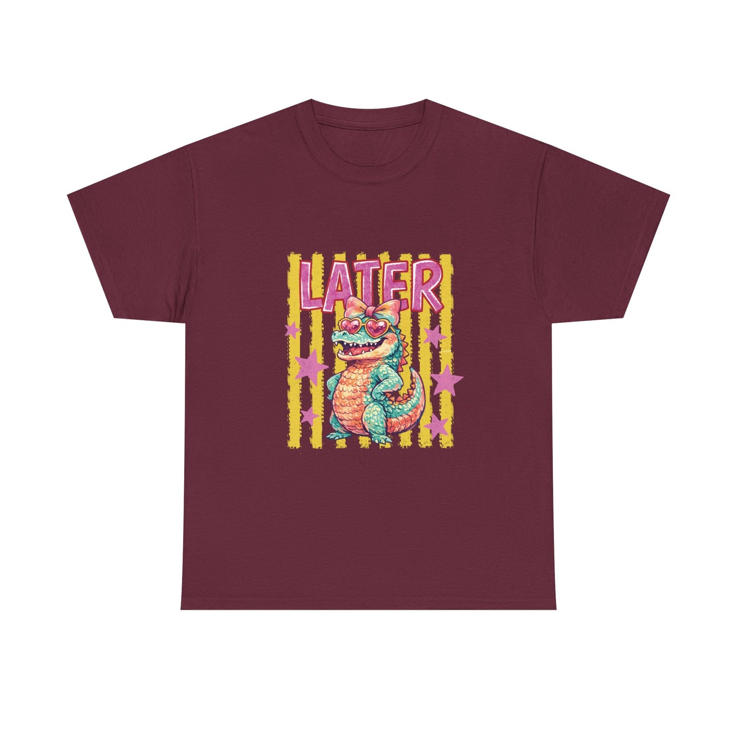 Later Gator T‑Shirt — Retro Colorful Cartoon Gator Graphic Tee