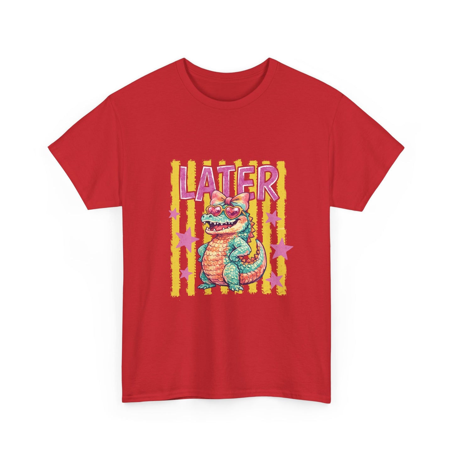 Later Gator T‑Shirt — Retro Colorful Cartoon Gator Graphic Tee