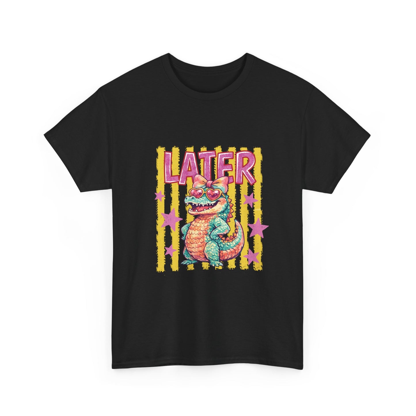 Later Gator T‑Shirt — Retro Colorful Cartoon Gator Graphic Tee