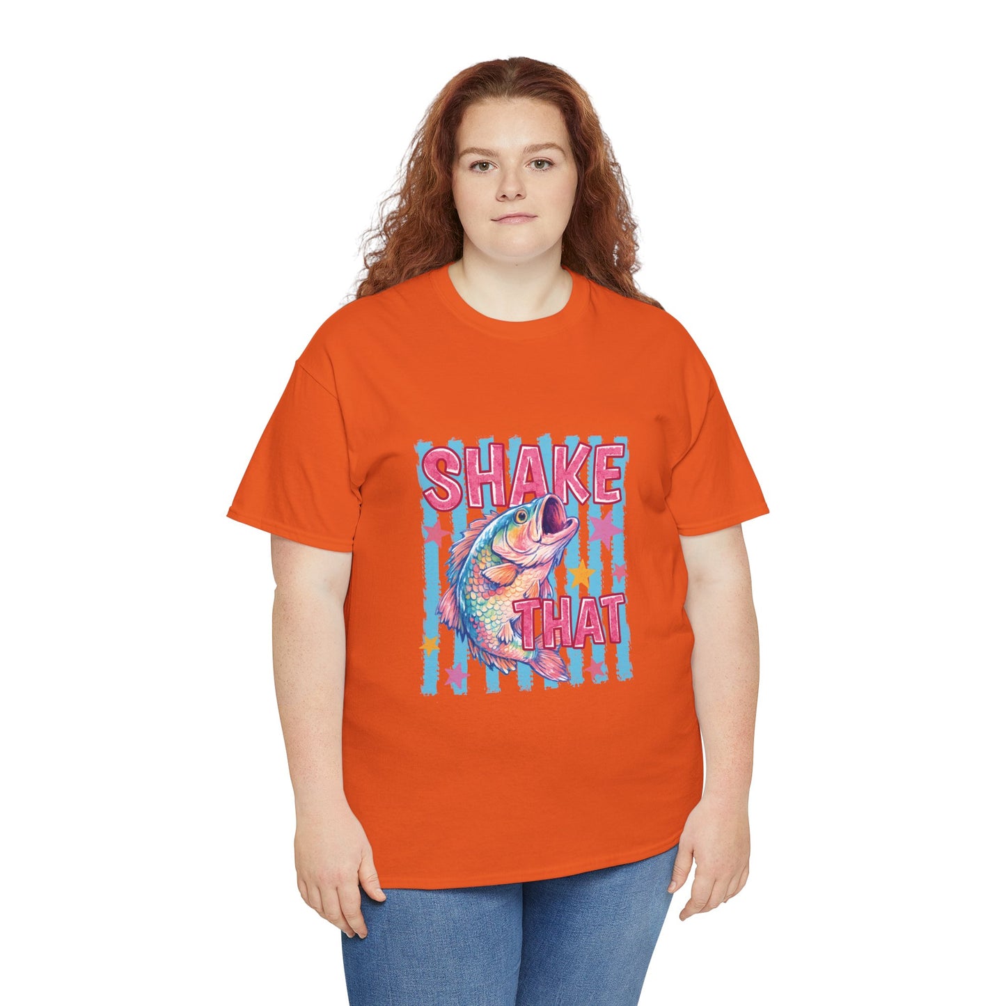 Shake That Trout T-Shirt — Retro Neon Fishing Tee