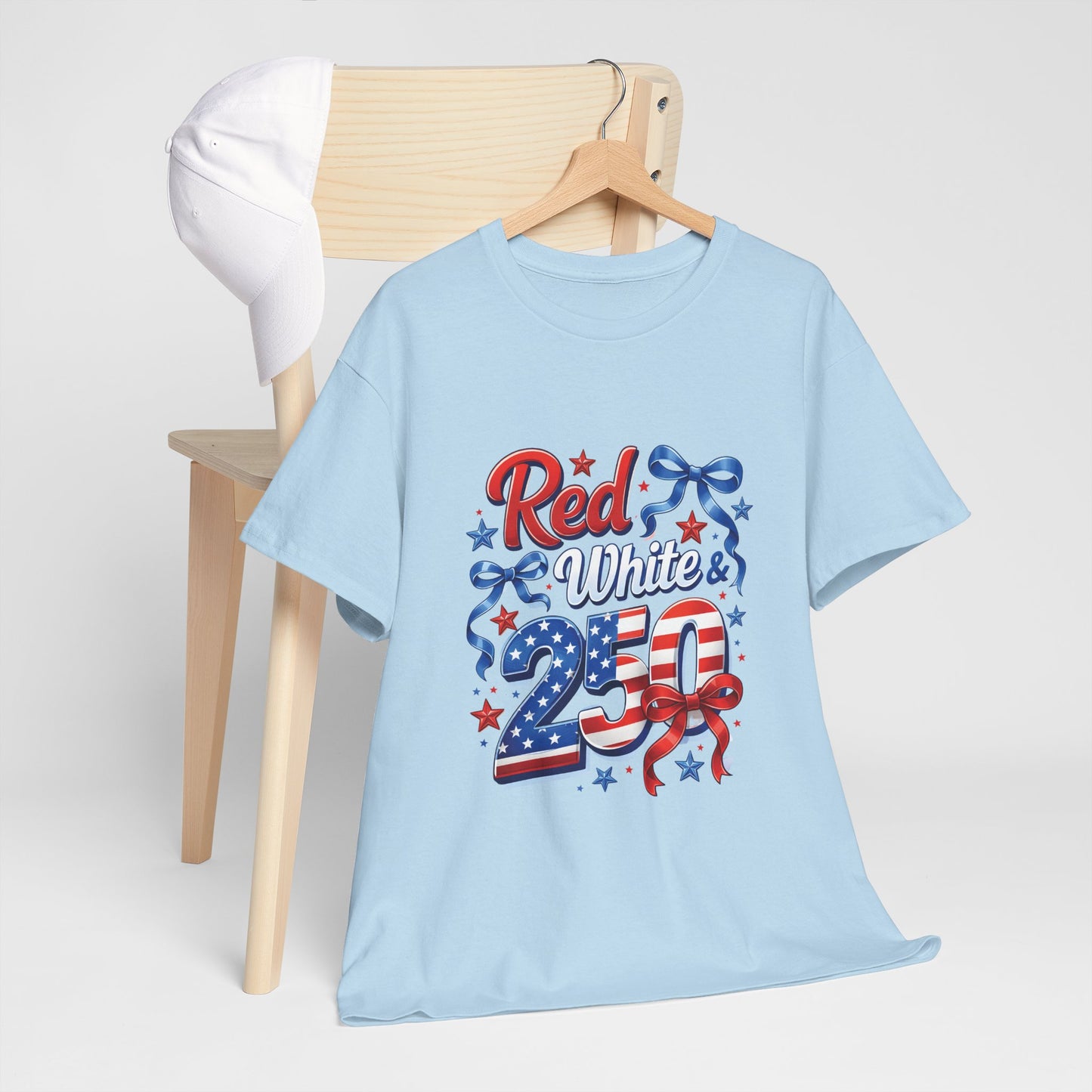 Red White & Blue Patriotic T-Shirt — Fourth of July USA Flag Tee