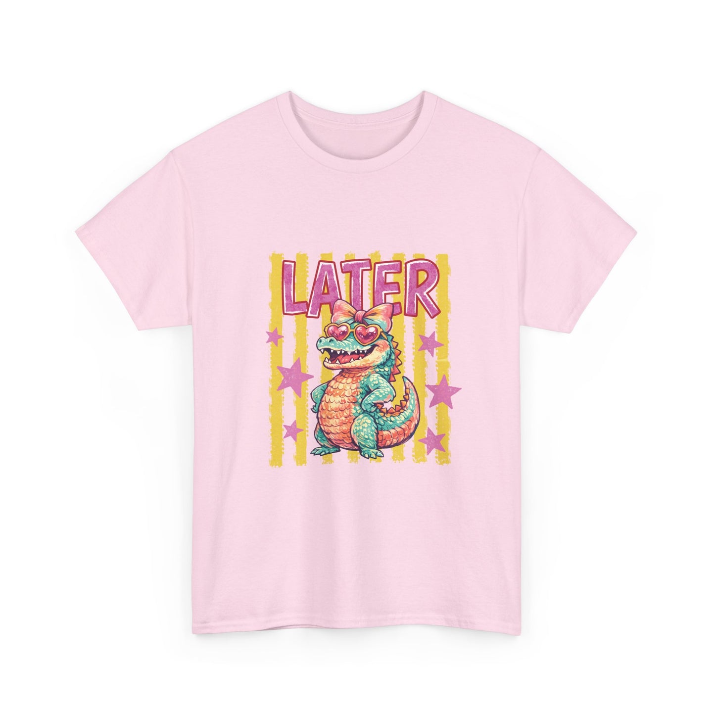 Later Gator T‑Shirt — Retro Colorful Cartoon Gator Graphic Tee