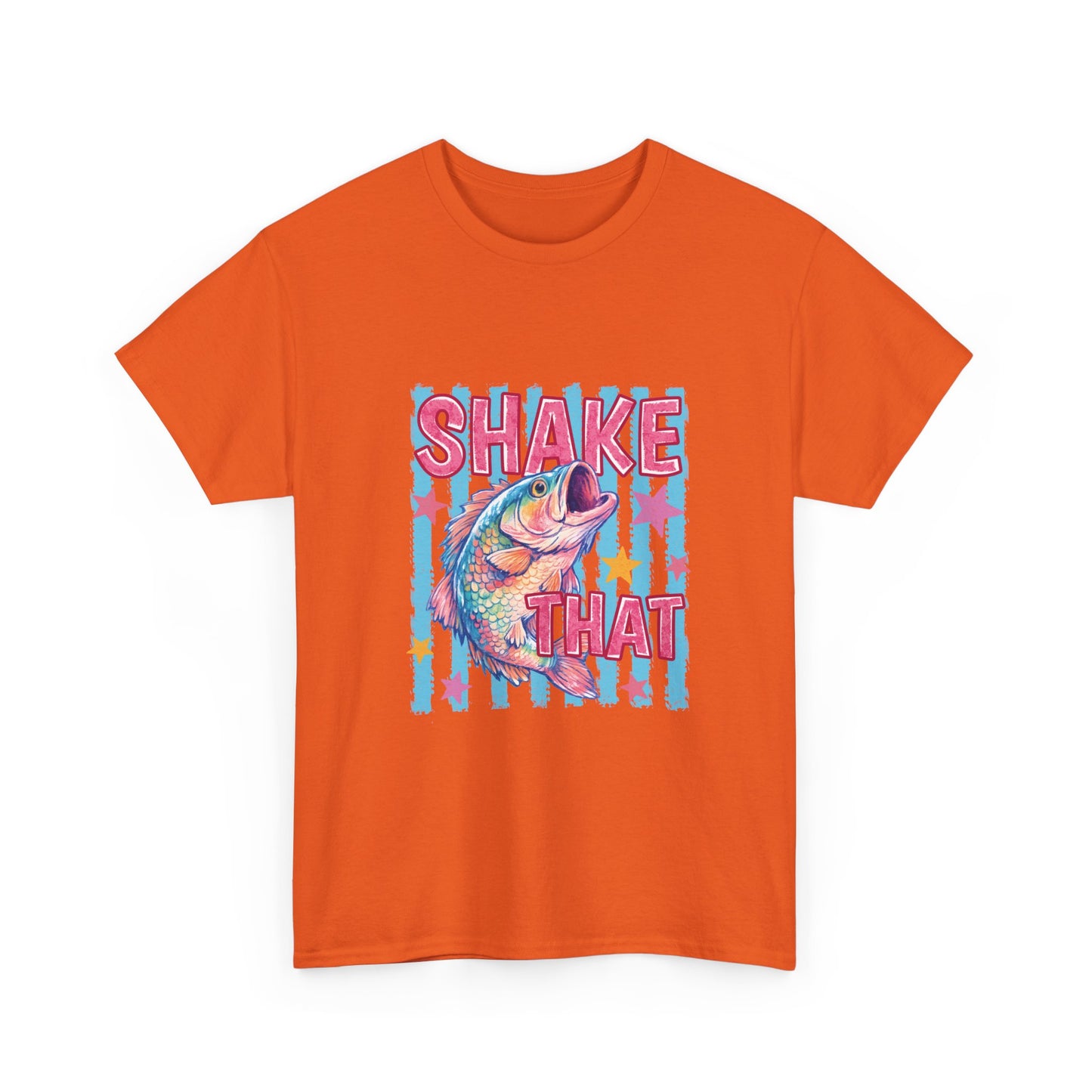 Shake That Trout T-Shirt — Retro Neon Fishing Tee