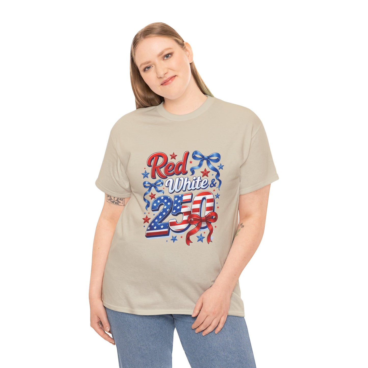Red White & Blue Patriotic T-Shirt — Fourth of July USA Flag Tee