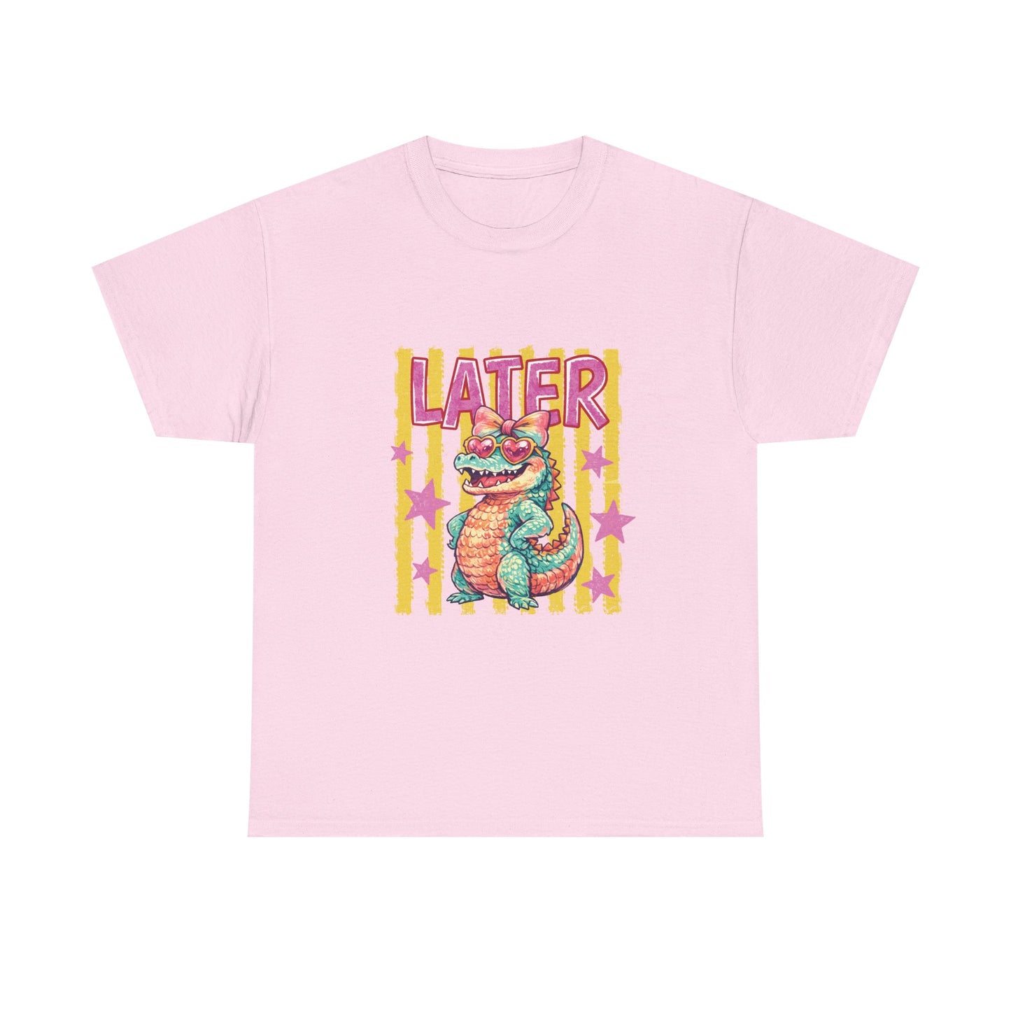 Later Gator T‑Shirt — Retro Colorful Cartoon Gator Graphic Tee