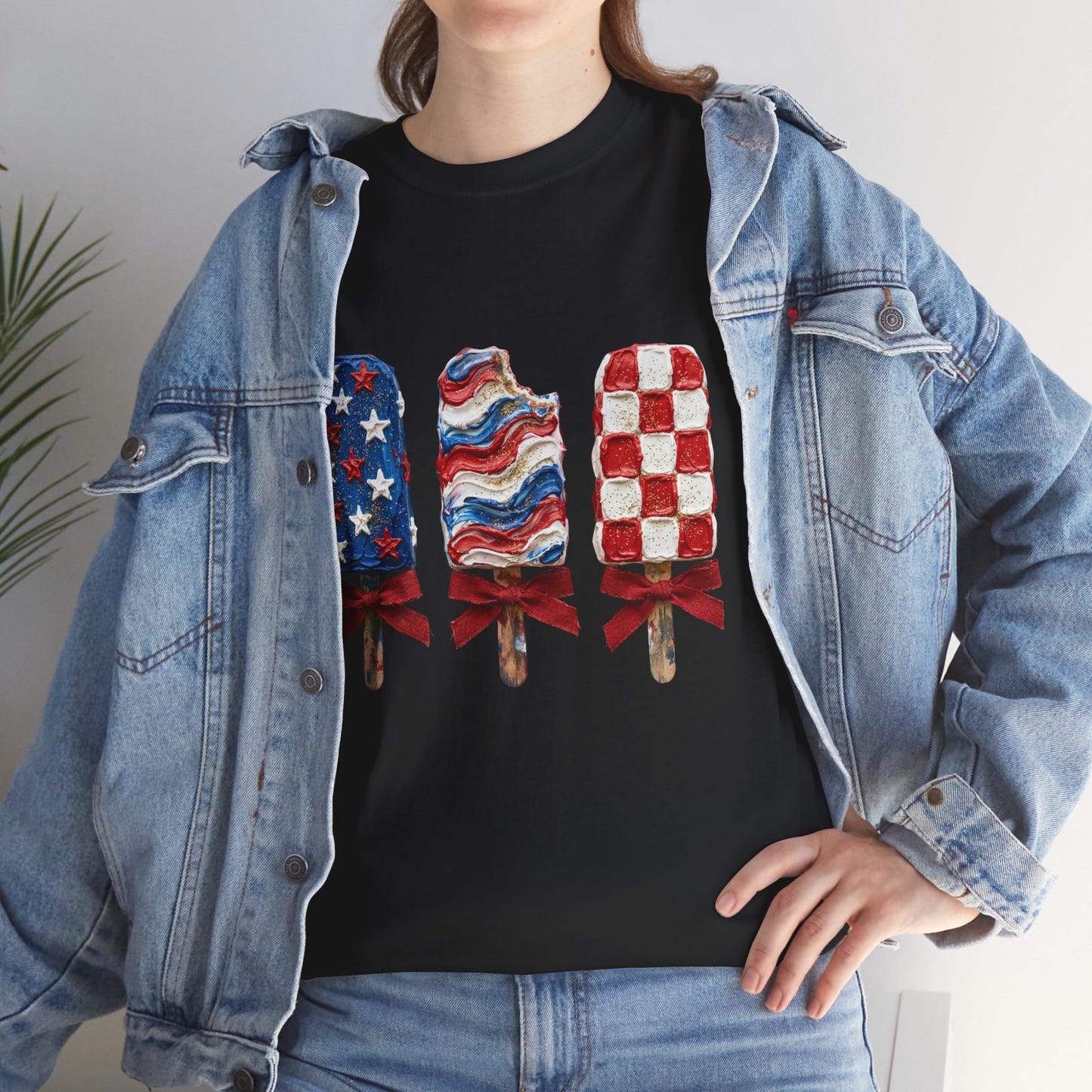 Patriotic Popsicle Tee — American Flag Ice Cream 4th of July T-Shirt
