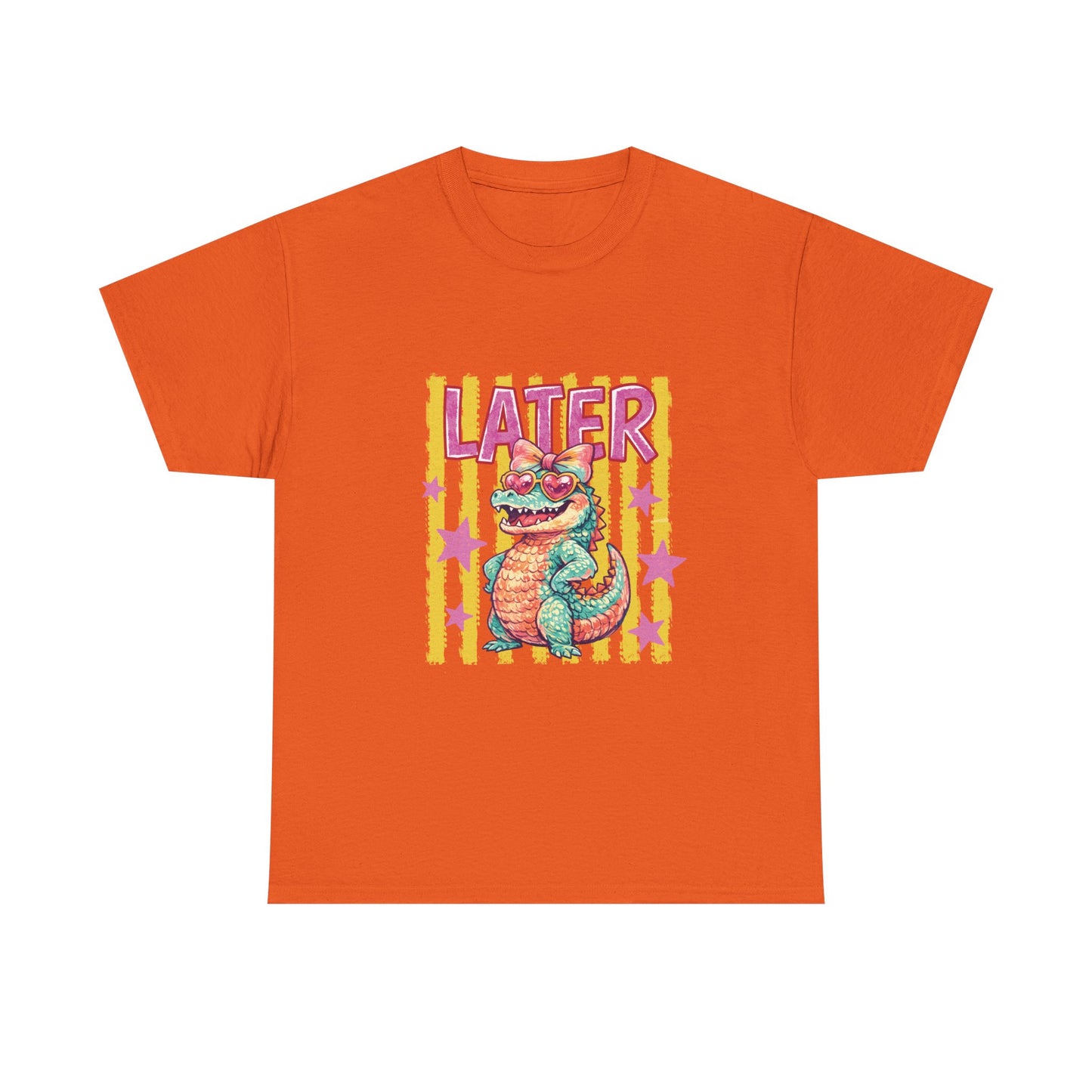 Later Gator T‑Shirt — Retro Colorful Cartoon Gator Graphic Tee