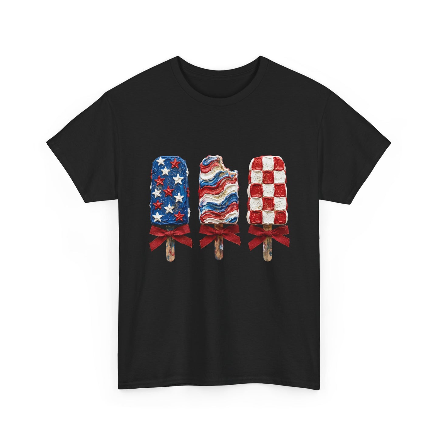 Patriotic Popsicle Tee — American Flag Ice Cream 4th of July T-Shirt