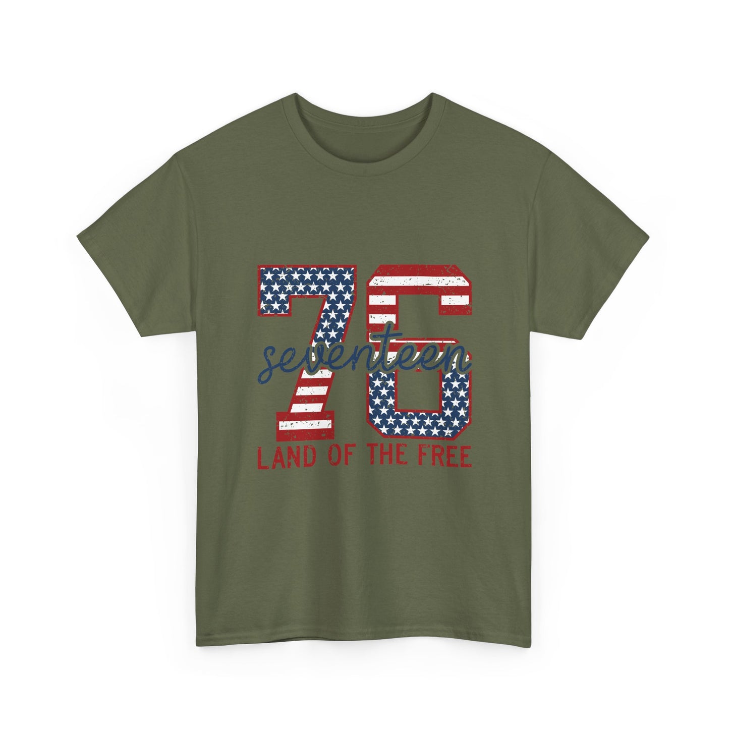 1976 Seventeen 'Land of the Free' Patriotic T‑Shirt