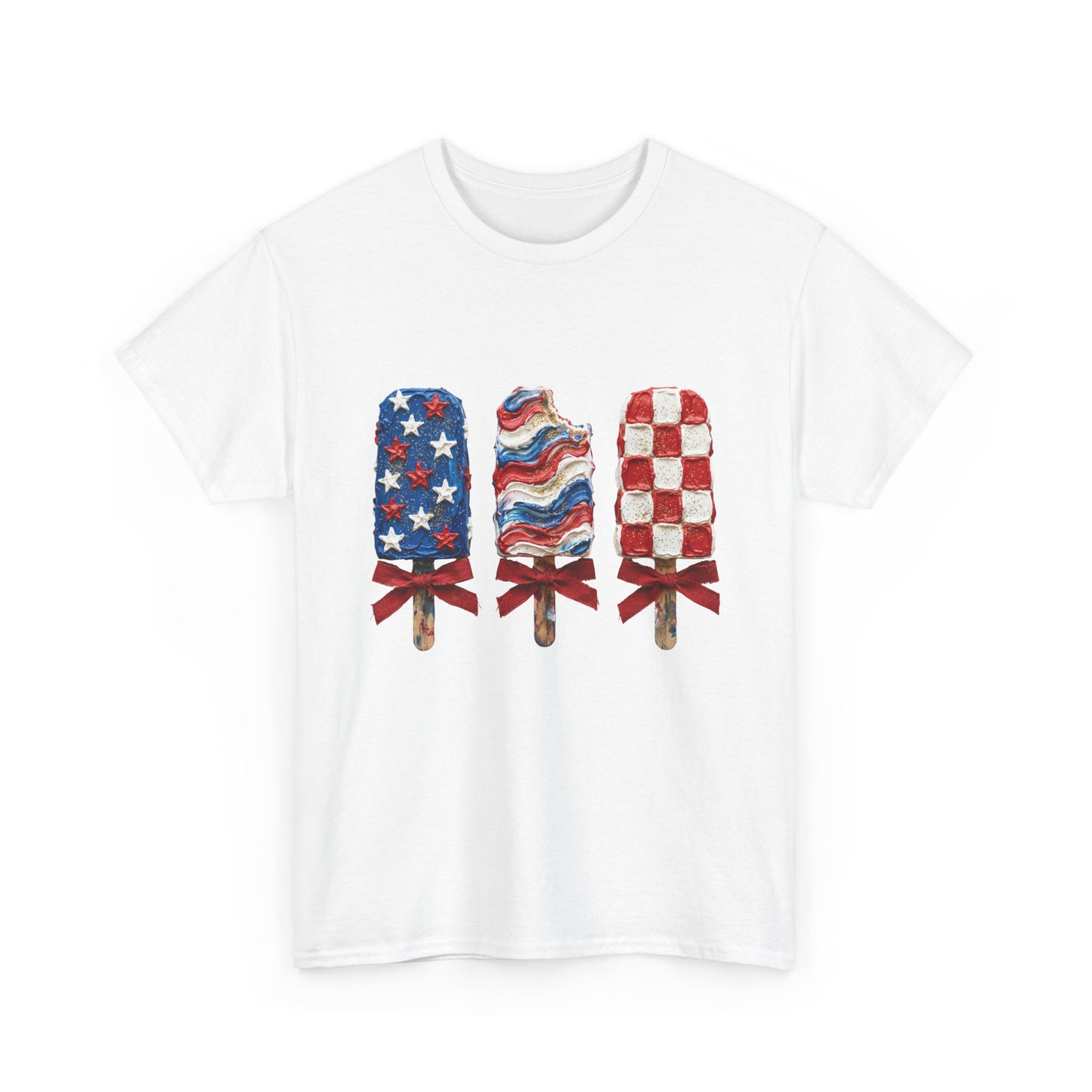 Patriotic Popsicle Tee — American Flag Ice Cream 4th of July T-Shirt