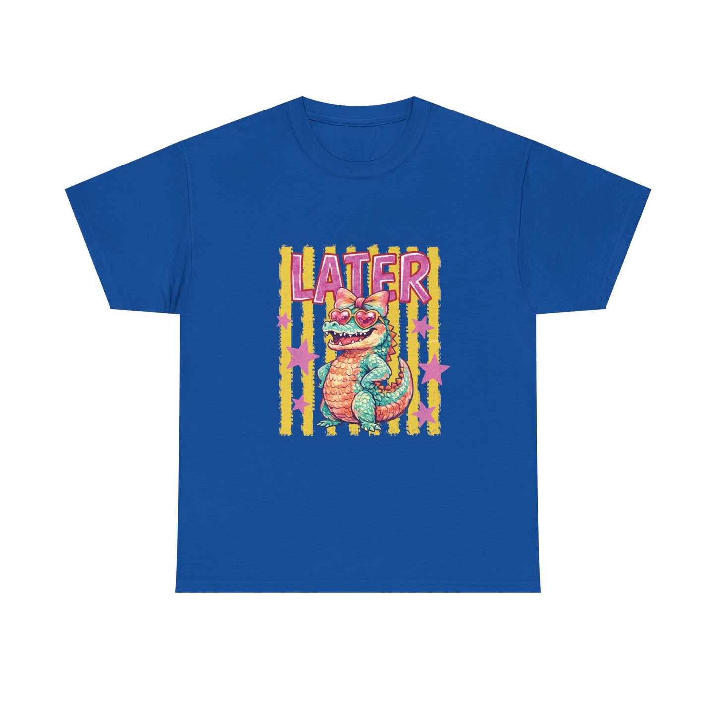 Later Gator T‑Shirt — Retro Colorful Cartoon Gator Graphic Tee