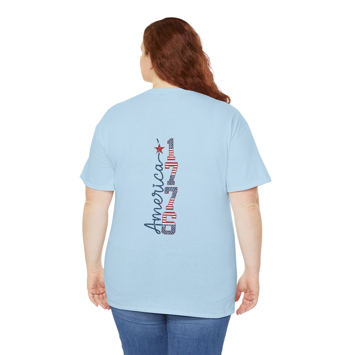 1976 Seventeen 'Land of the Free' Patriotic T‑Shirt