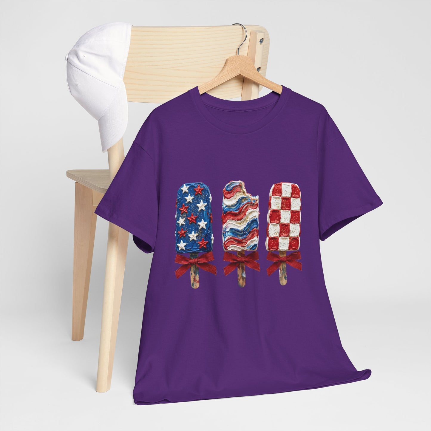 Patriotic Popsicle Tee — American Flag Ice Cream 4th of July T-Shirt