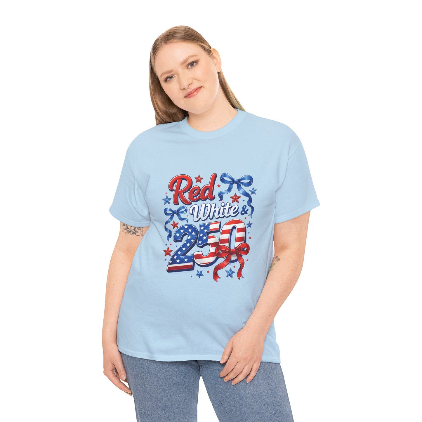 Red White & Blue Patriotic T-Shirt — Fourth of July USA Flag Tee