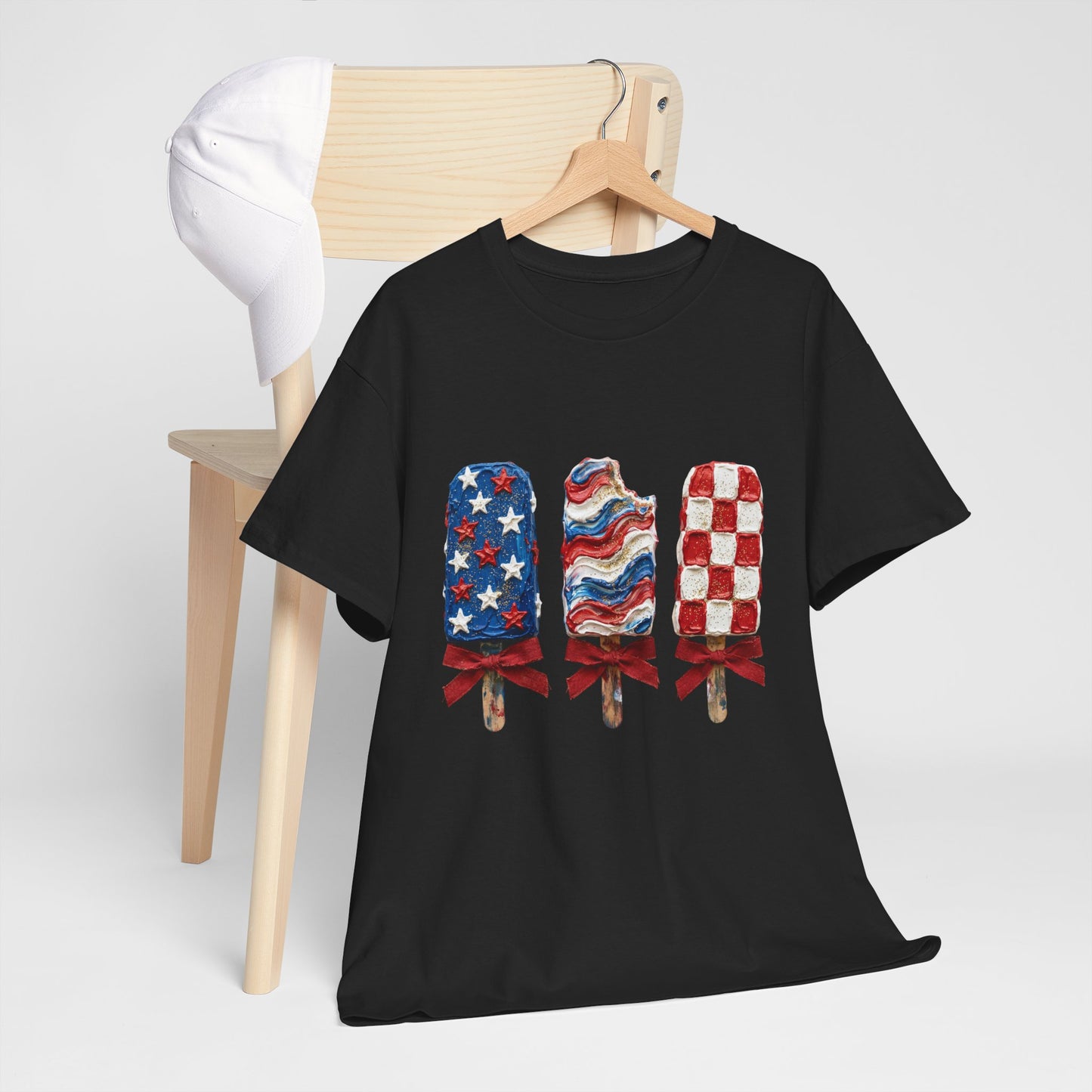 Patriotic Popsicle Tee — American Flag Ice Cream 4th of July T-Shirt