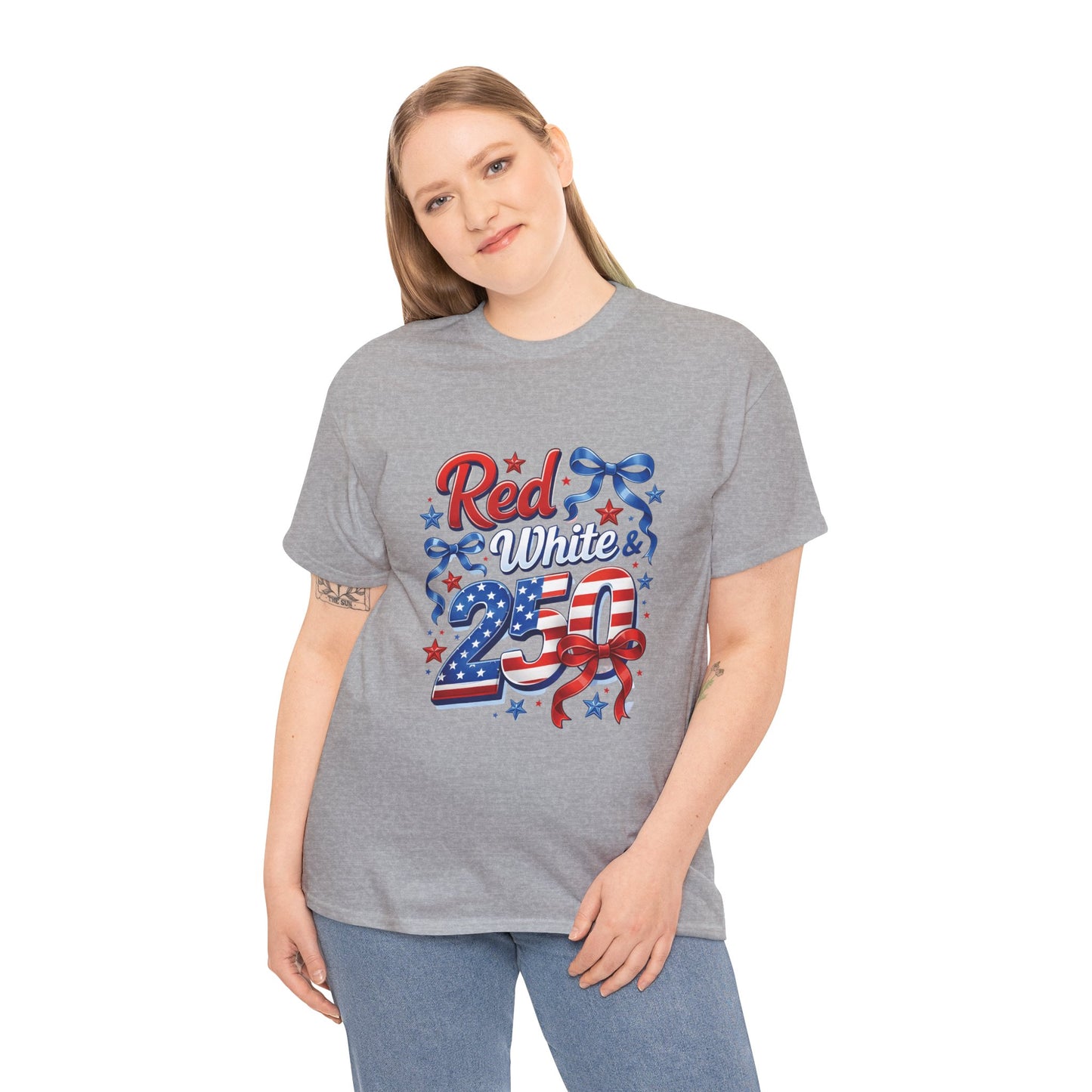 Red White & Blue Patriotic T-Shirt — Fourth of July USA Flag Tee
