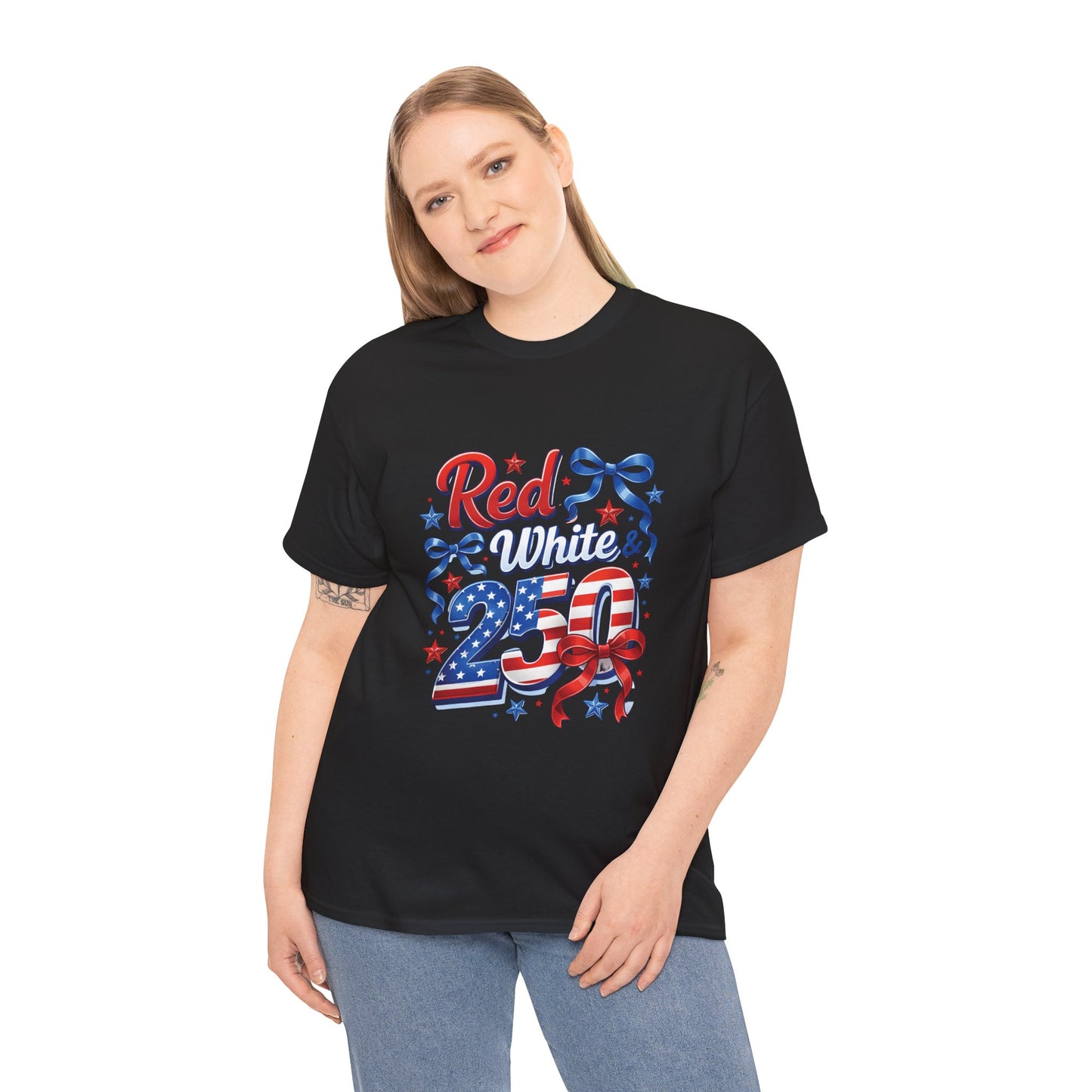 Red White & Blue Patriotic T-Shirt — Fourth of July USA Flag Tee