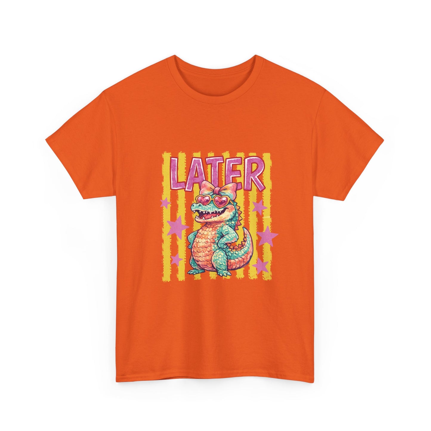 Later Gator T‑Shirt — Retro Colorful Cartoon Gator Graphic Tee