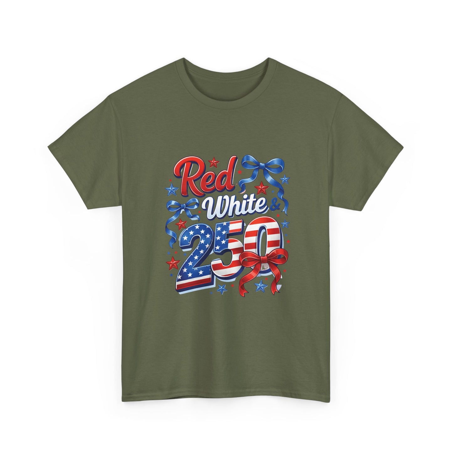 Red White & Blue Patriotic T-Shirt — Fourth of July USA Flag Tee