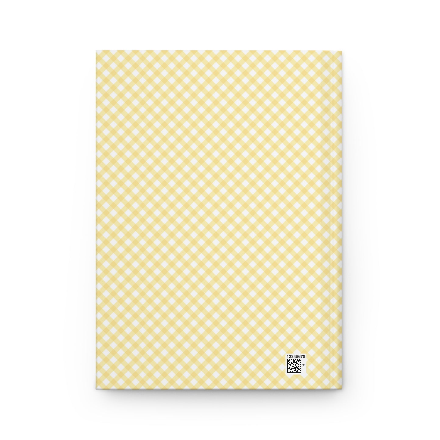 Gingham Geese Hardcover Journal — Cute Watercolor Goose Family Notebook