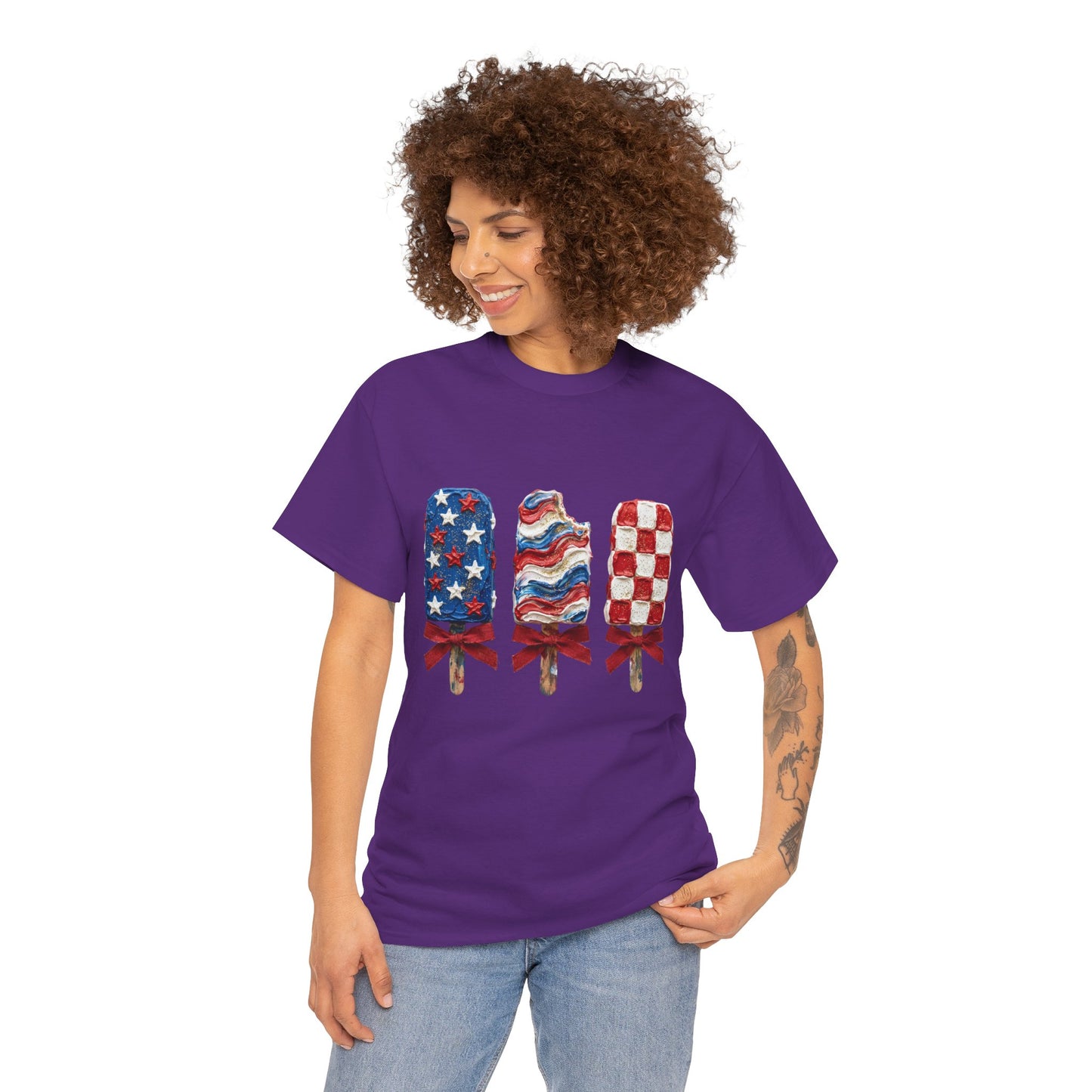 Patriotic Popsicle Tee — American Flag Ice Cream 4th of July T-Shirt