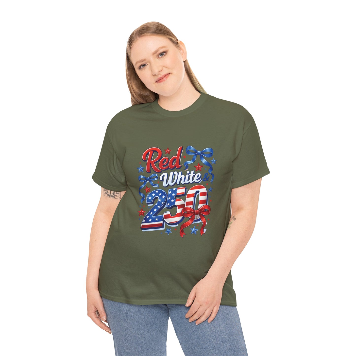 Red White & Blue Patriotic T-Shirt — Fourth of July USA Flag Tee