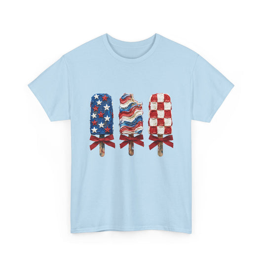 Patriotic Popsicle Tee — American Flag Ice Cream 4th of July T-Shirt